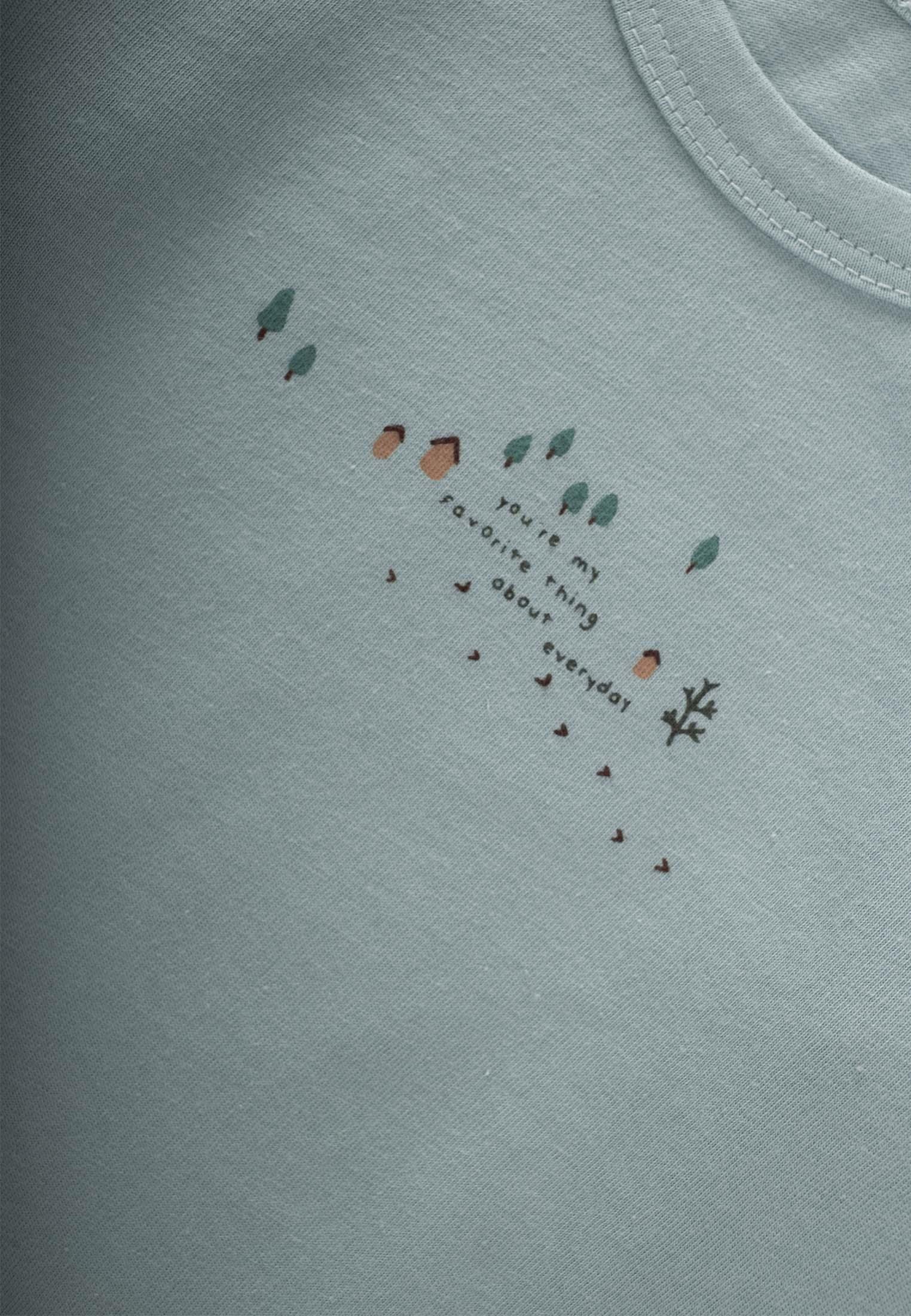 CigitBaskılı Mevsimlik T-Shırt 0-4 Yaş ÇAĞLA YEŞİLİ