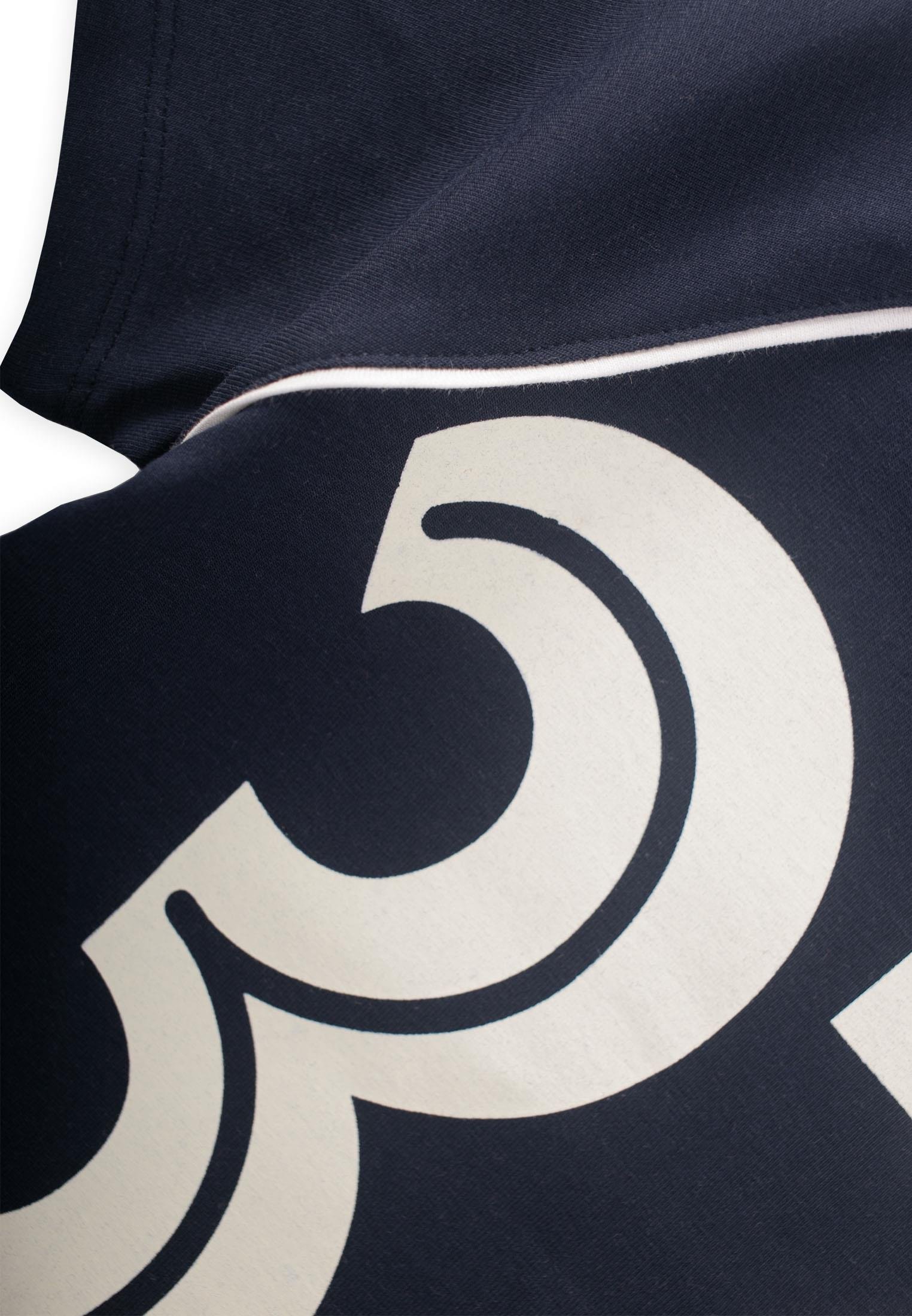 CigitBaskılı Şerit Detaylı T-Shırt Takım 2-10 Yaş LACİVERT