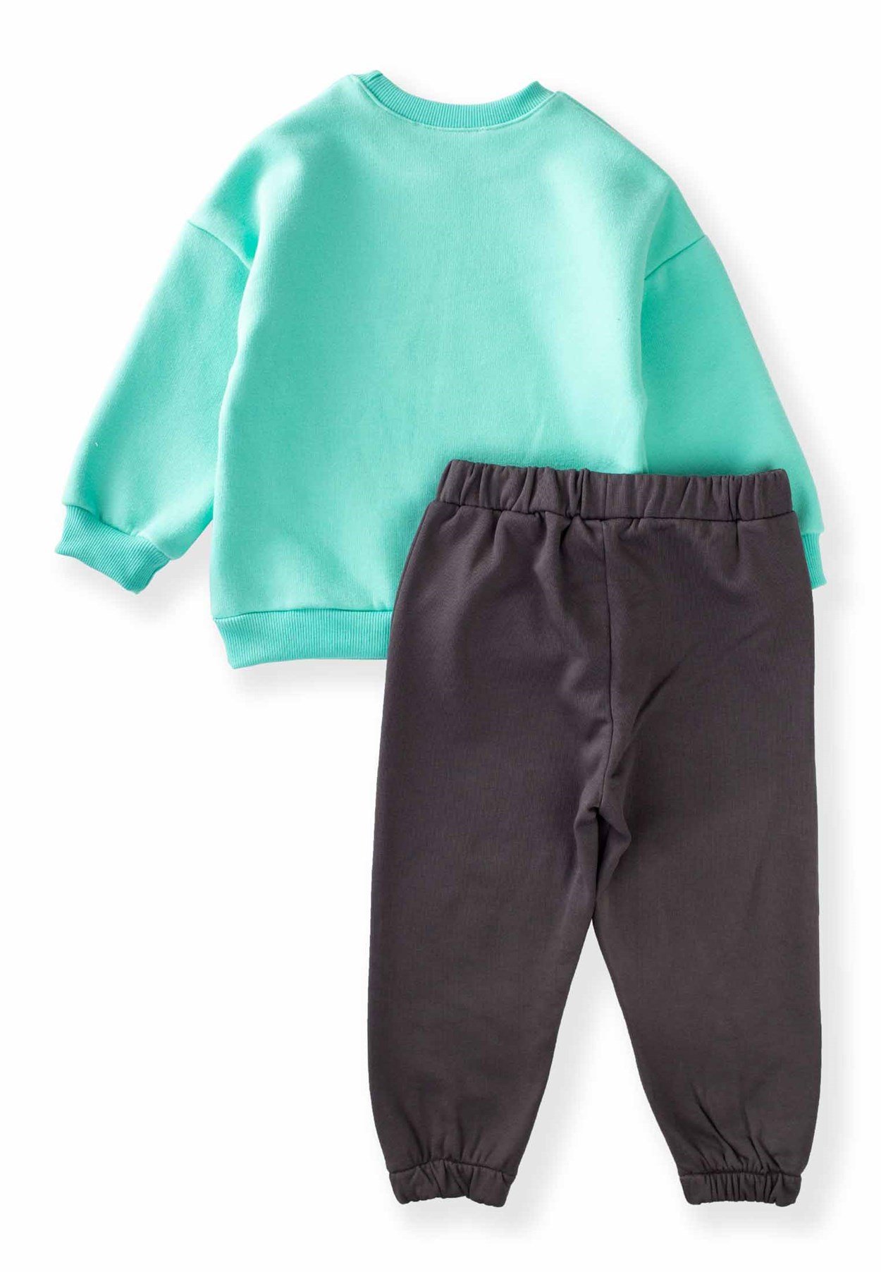 81001 - 5009Baskılı Sweatshirt Takım 3-8 Yaş Su Yeşili - CigitCigitBaskılı Sweatshirt Takım 3-8 Yaş Su Yeşili