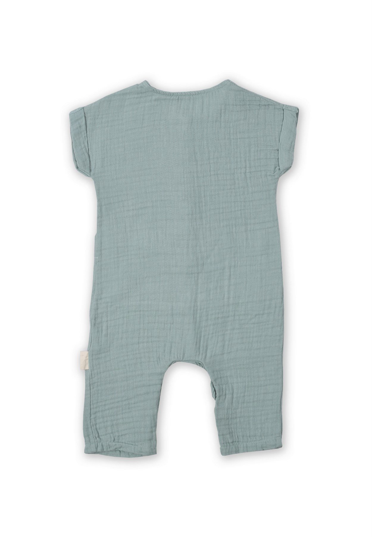 62029 - 5008Büyük Cepli Boydan Patlı Muslin Tulum 0-3 Yaş Mint Yeşili - www.cigit.com.trCigitBüyük Cepli Boydan Patlı Muslin Tulum 0-3 Yaş Mint Yeşili