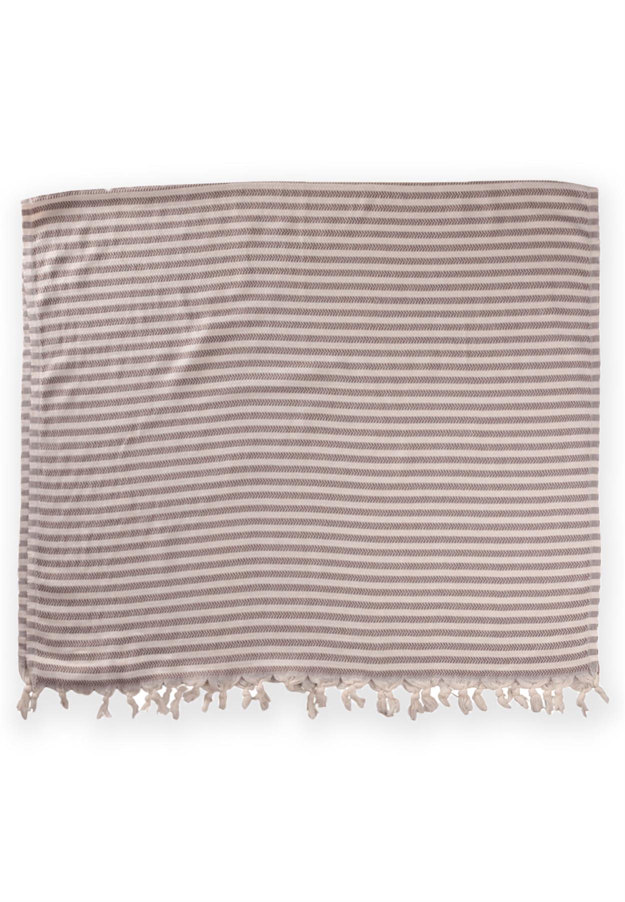 CigitÇavuş Desen Peştemal Havlu (Yıkanmıştır) 90X180 Cm Kahve