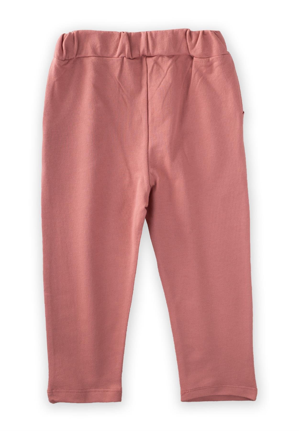 CigitCebi Fırfırlı Patlı Örme Pantolon 2-8 Yaş Koyu Pembe
