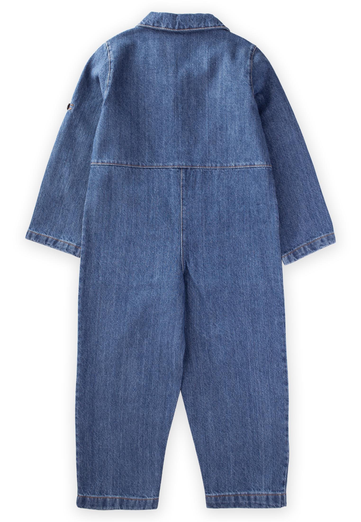 CigitDouble Pocket Denim Overalls Age 2-7 BLUE