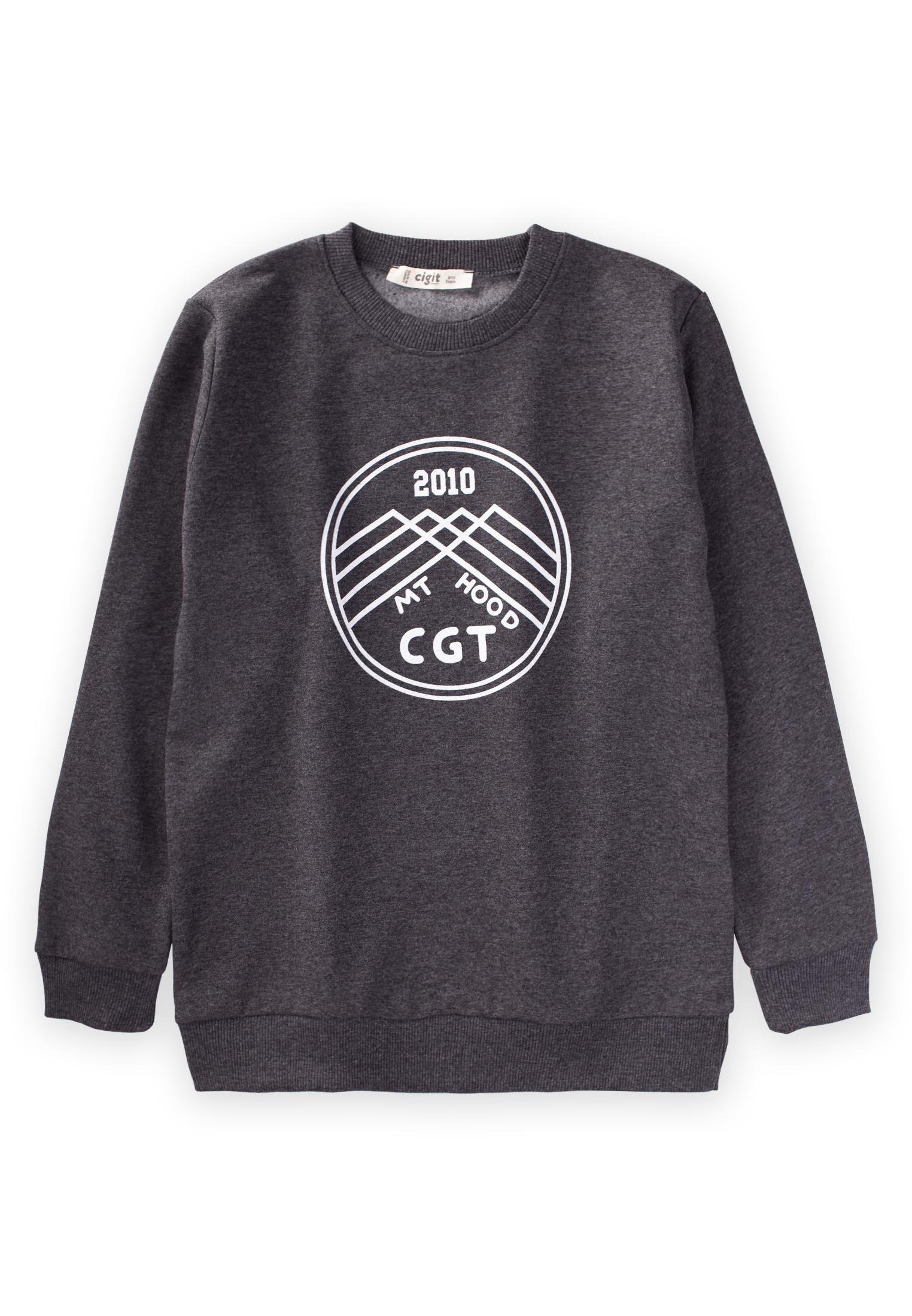 CigitExplorer Sweatshirt 8-13 Yaş Antrasit
