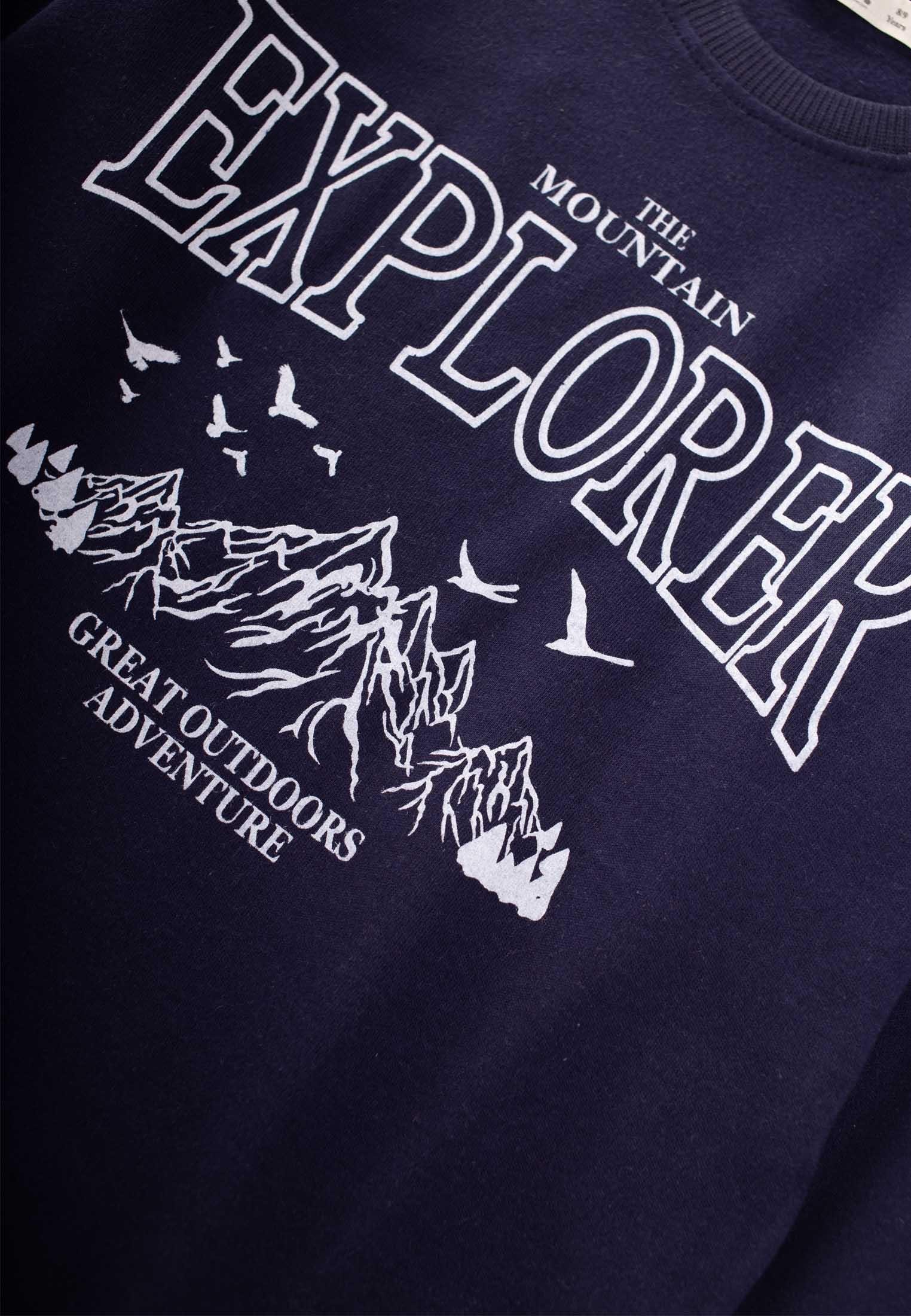 CigitExplorer Sweatshirt 8-13 Yaş Lacivert