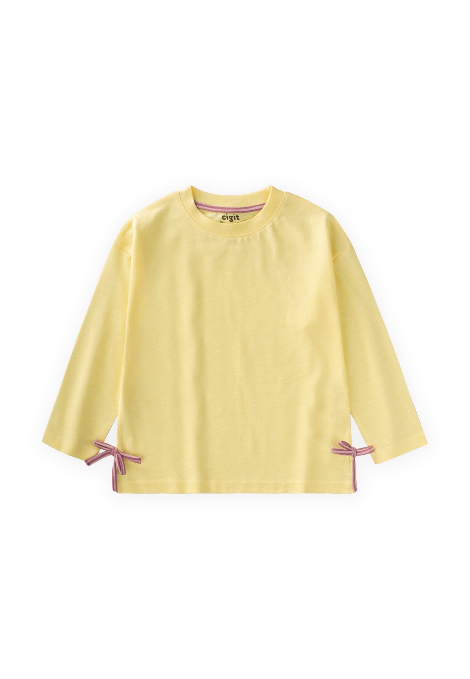 CigitYırtmaç Detaylı Mevsimlik T-Shirt 2-10 Yaş Sarı
