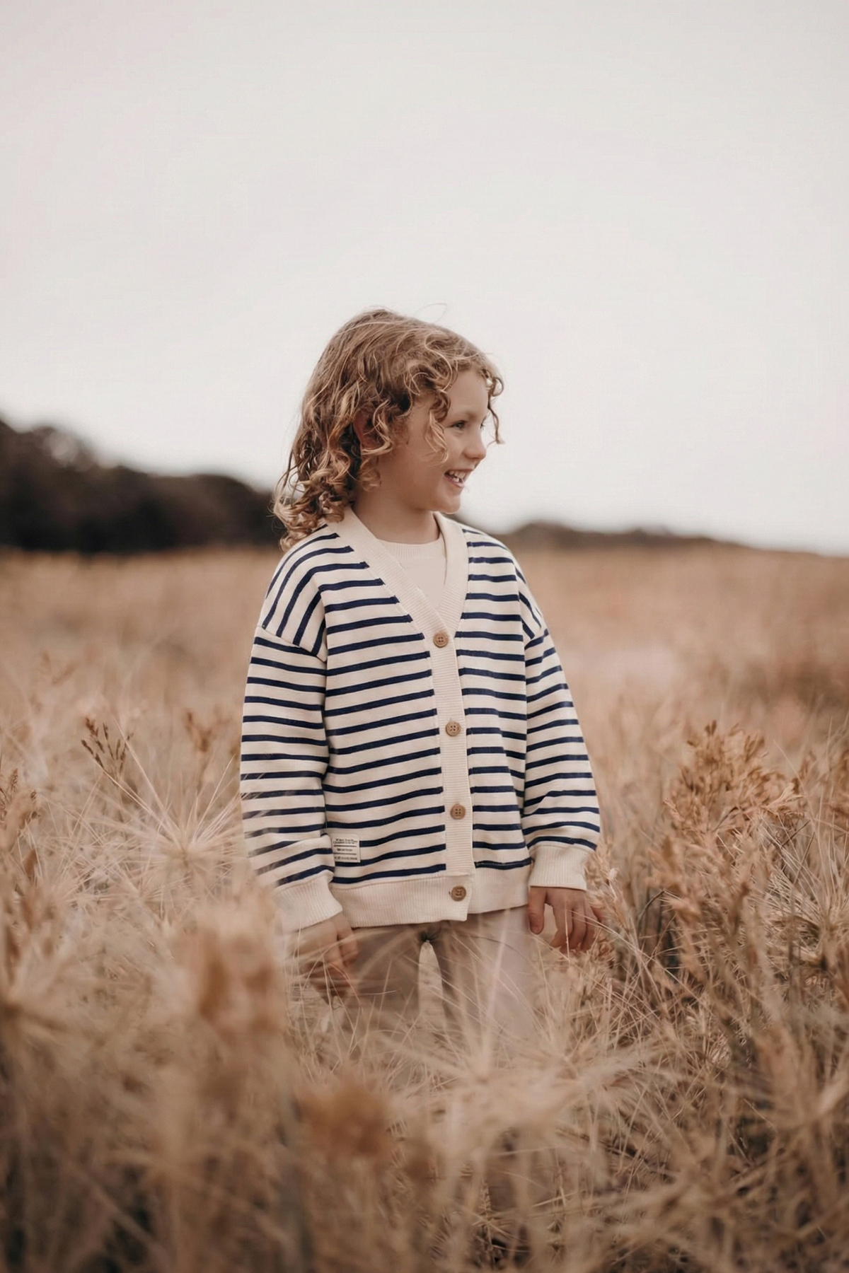 CigitÇizgili Hırka 2-10 Yaş Lacivert