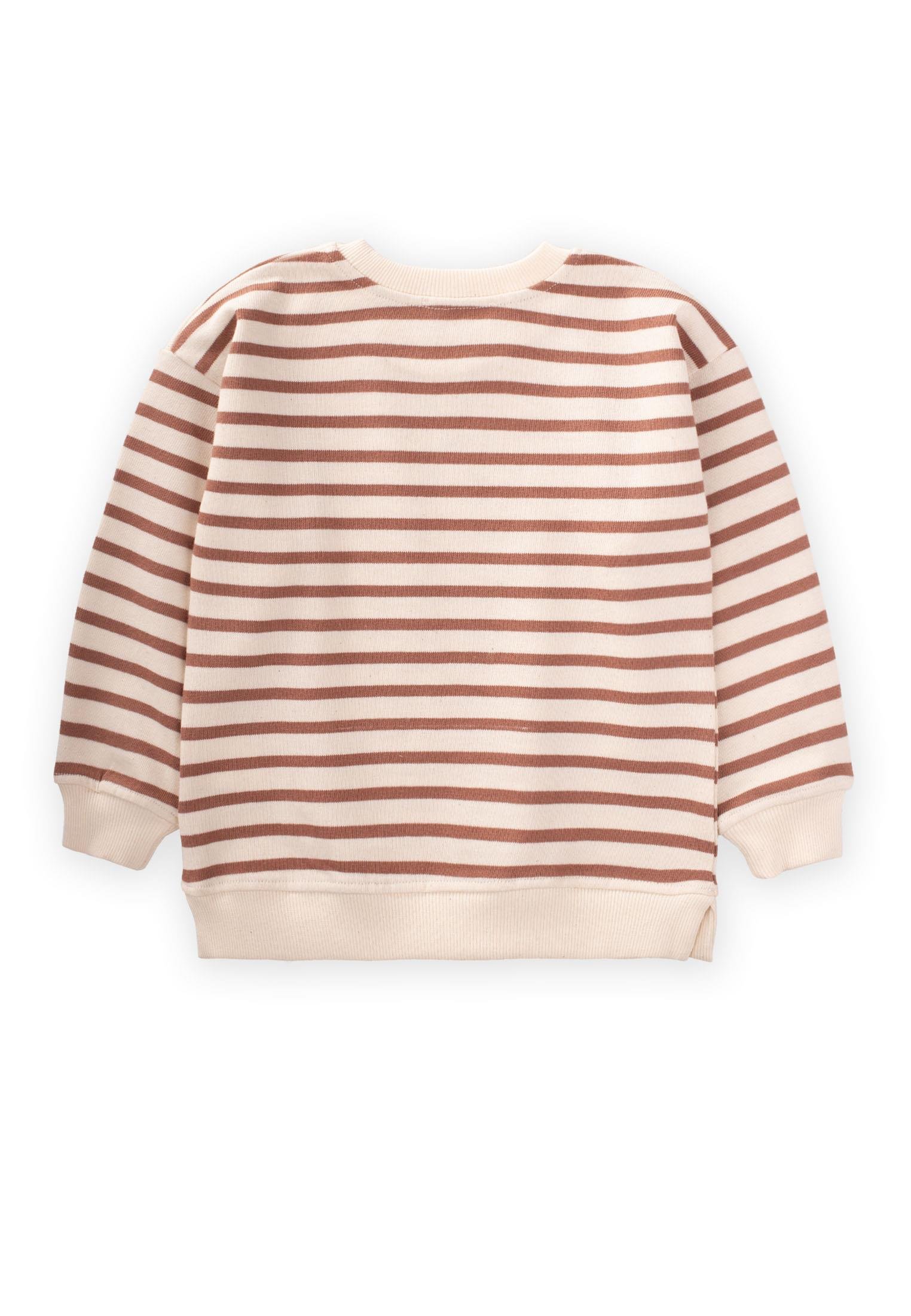 CigitÇizgili Karyoka Detaylı Mevsimlik Sweat 2-10 Yaş KAHVE