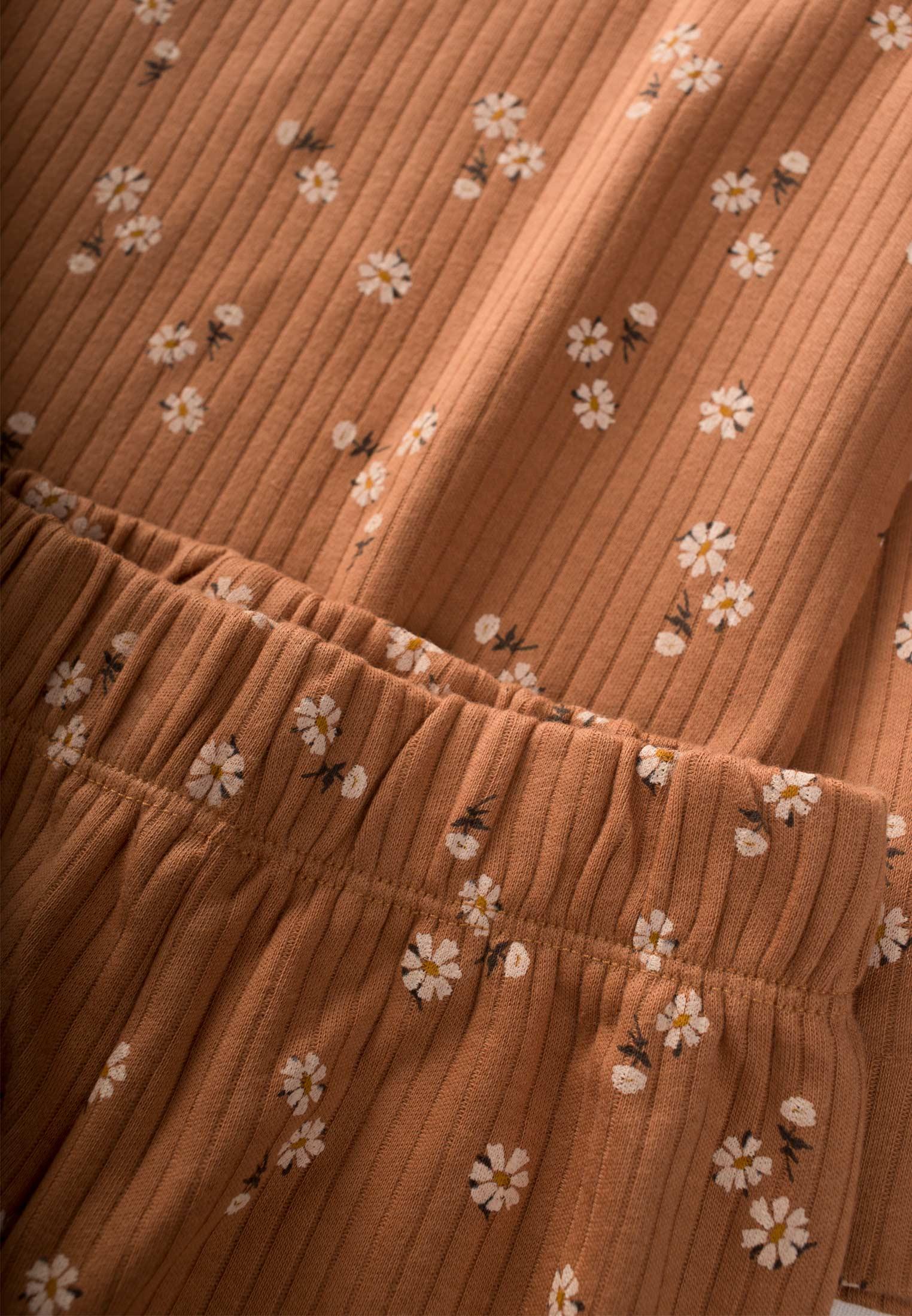 CigitDesnli Pijama Takım 3-8 Yaş Kahve