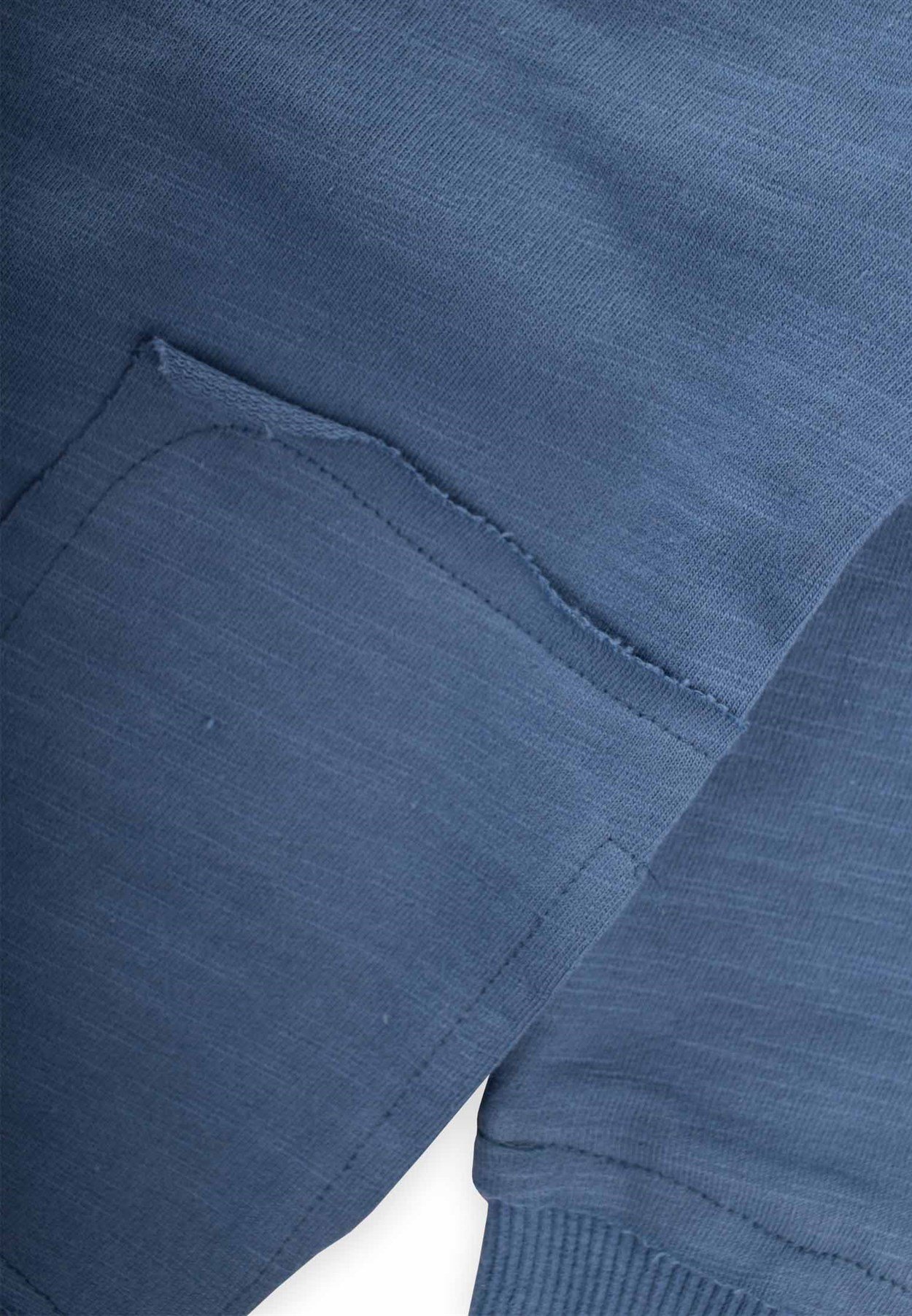 70963 - 5007Dikişleri Saçaklı Aplike Cepli Sweatshirt 2-7 Yaş İndigo Mavi - CigitCigitDikişleri Saçaklı Aplike Cepli Sweatshirt 2-7 Yaş İndigo Mavi