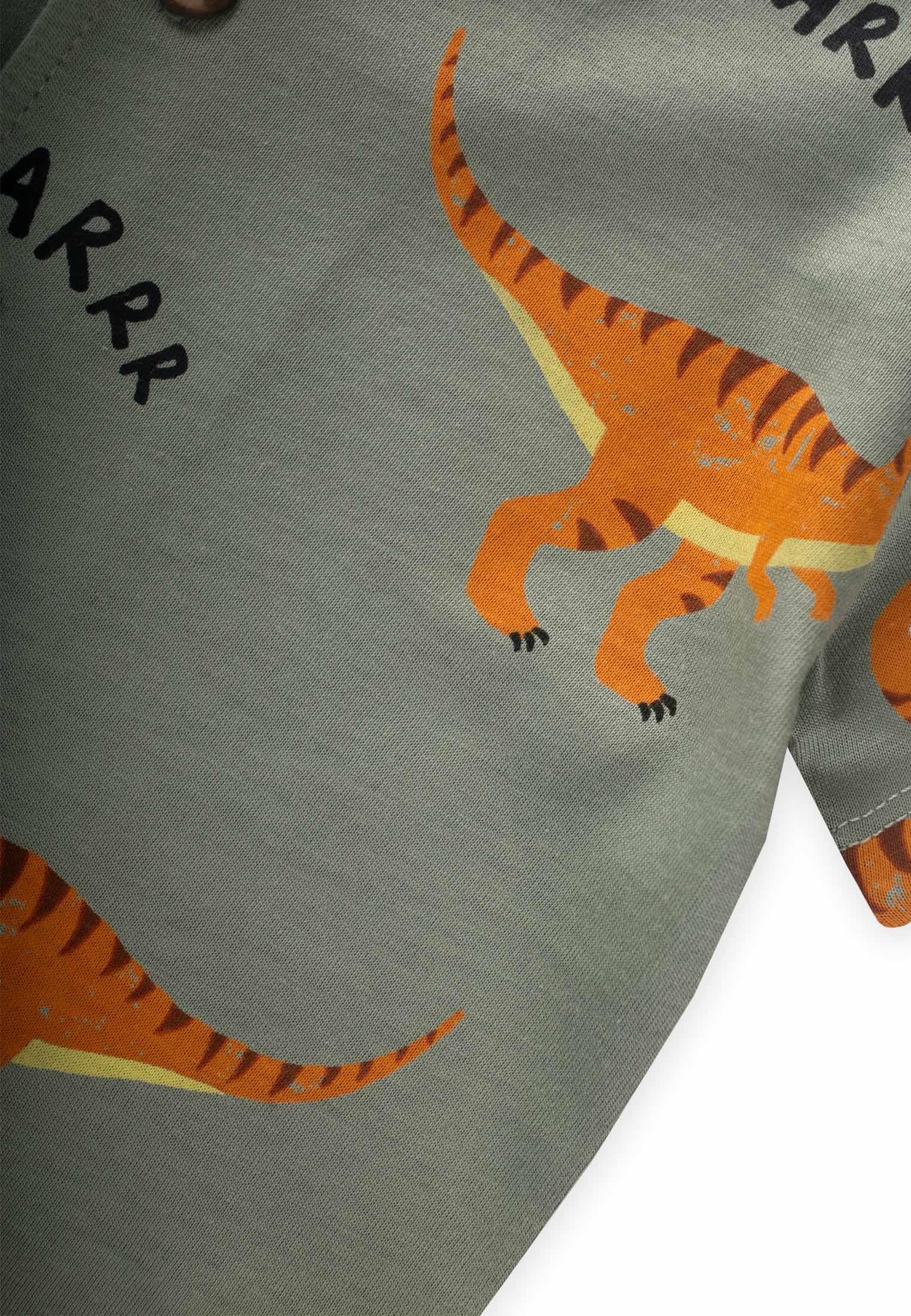 CigitDinazor Baskılı Pijama Takım 1-7 Yaş Yeşil