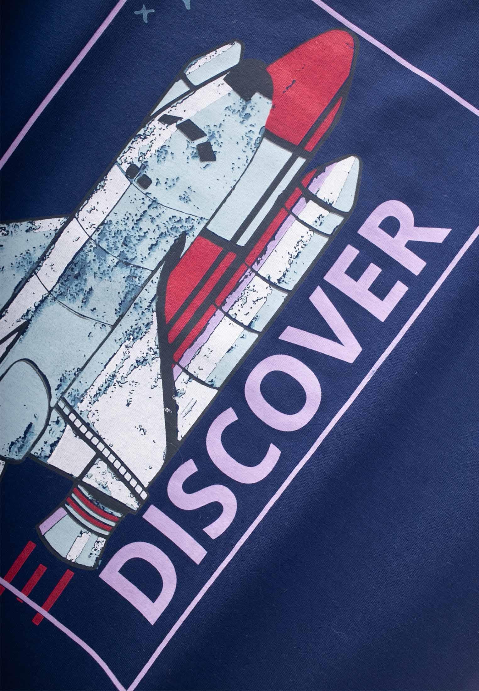 CigitDıscover Baskılı T-Shırt 8-12 Yaş LACİVERT