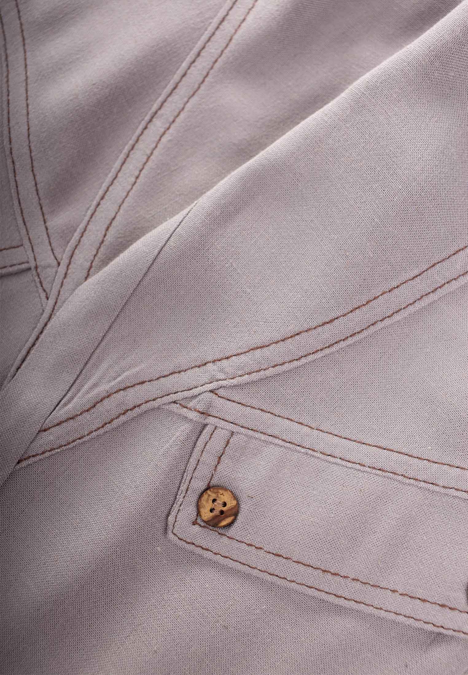 CigitDizi Kapaklı Keten Pantolon 2-7 Yaş A GRİ