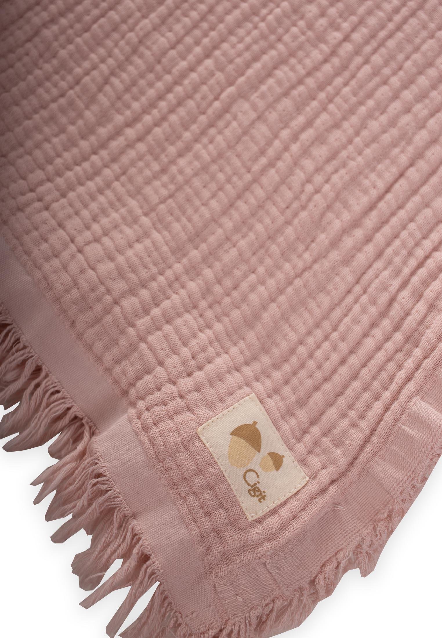 CigitFour Layer Blanket 80X120 Cm POWDER PINK
