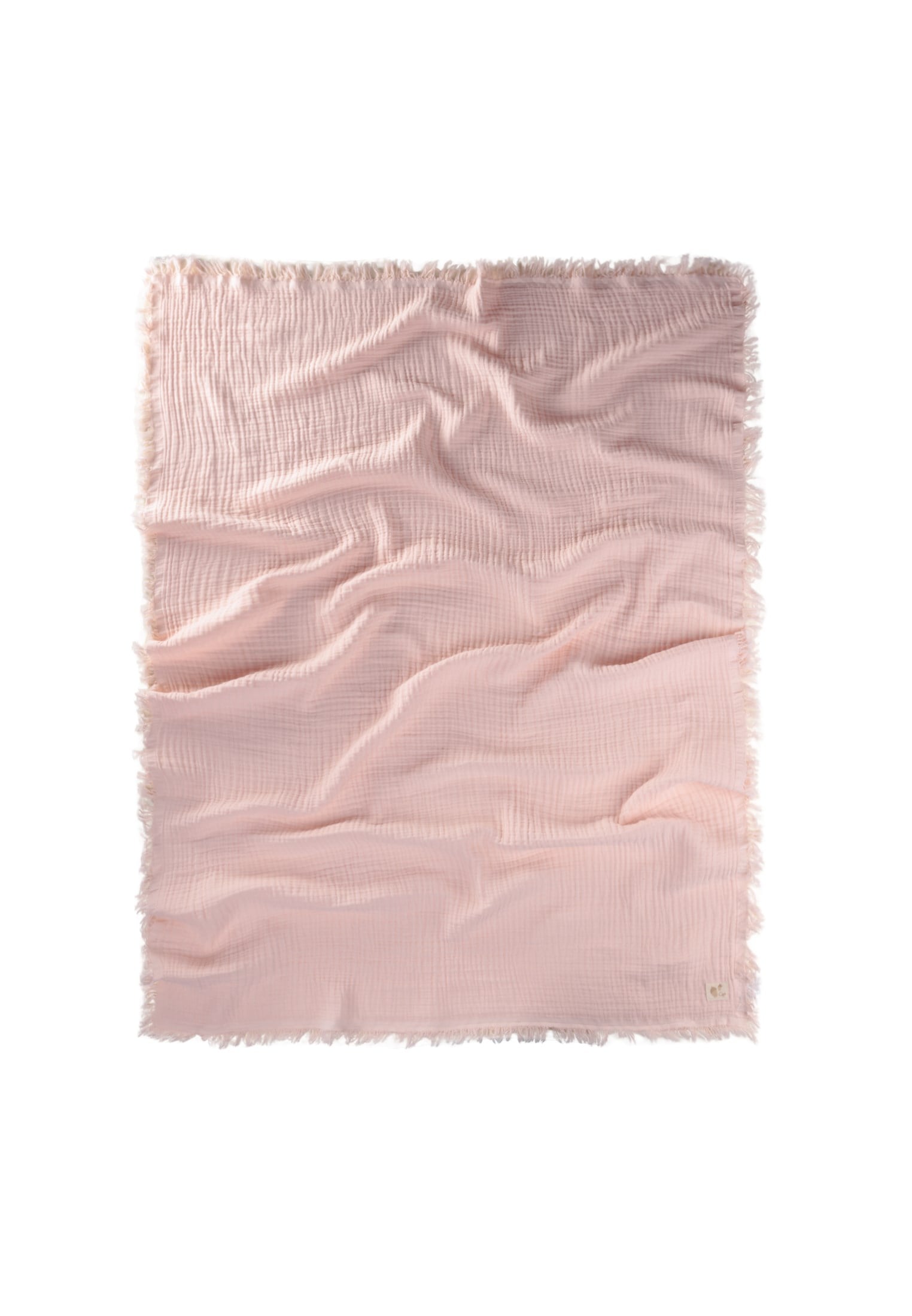 CigitDört Kat K. Püsküllü Battaniye 80X120 Cm PUDRA PEMBE