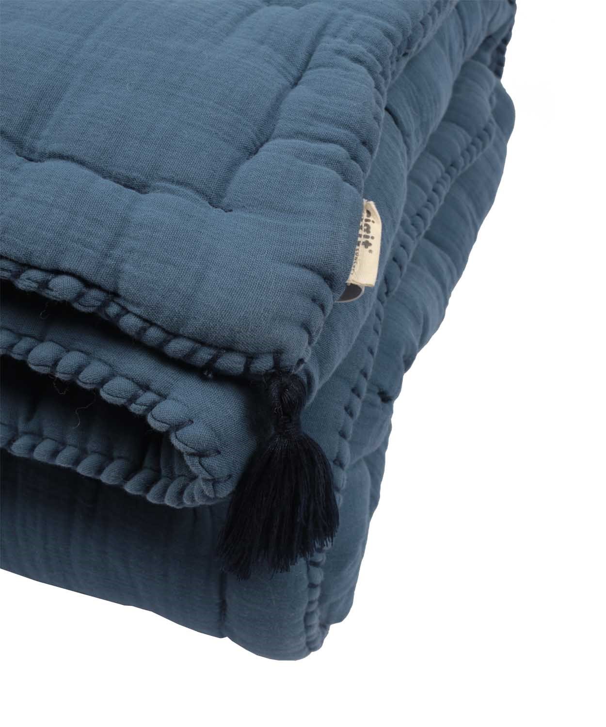 100229-18DOUBLE FACE EL İŞİ OVERLOKLU YORGAN100X120CM İNDİGO MAVİ - cigit.com.trCigitDouble Face El İşi Overloklu Yorgan100X120Cm İndigo Mavi