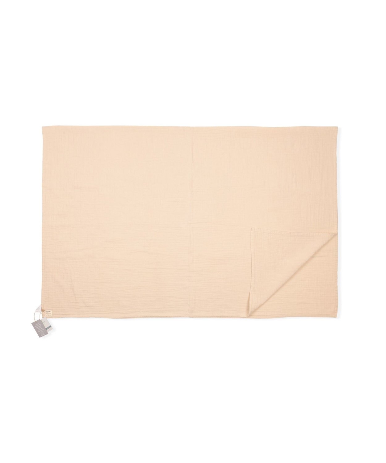 DOUBLE FACE MUSLIN CARSAF 120X150CM +/ - 2 cm BEJ