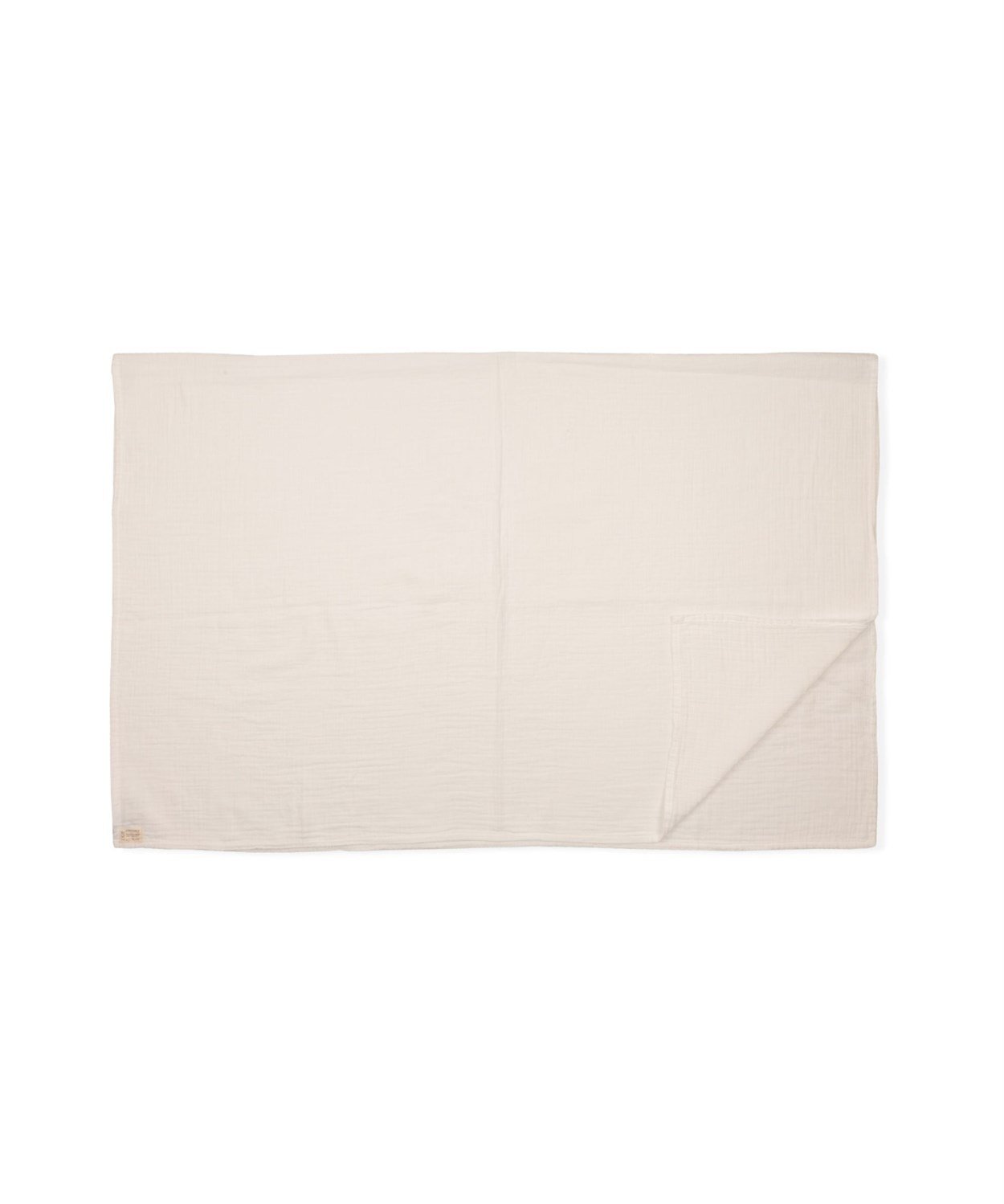 DOUBLE FACE MUSLIN CARSAF 120X150CM +/ - 2 cm BEYAZ
