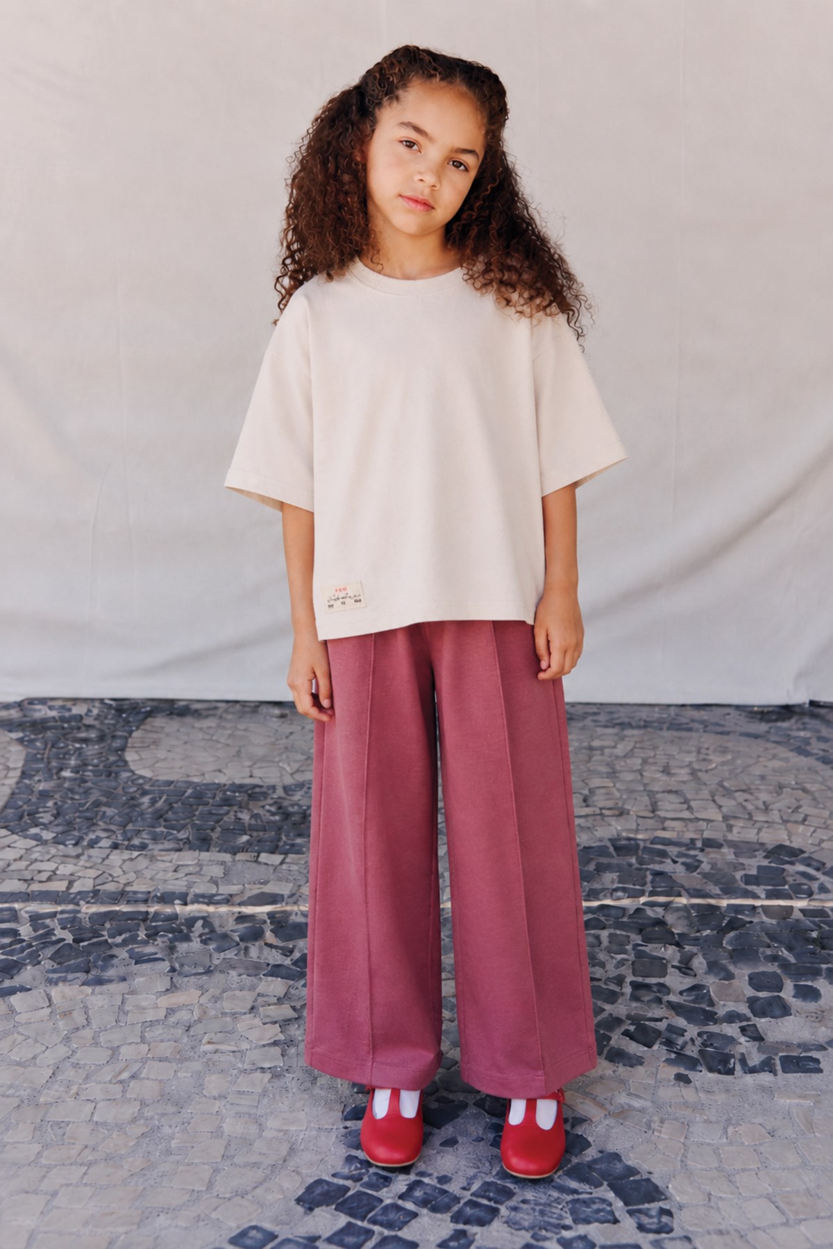 CigitDüşük Kol T-Shirt Takım 5-12 Yaş Kum
