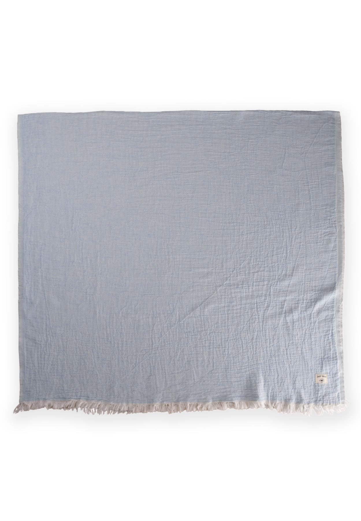 CigitDüz Müslin Peştemal Havlu (Yıkanmıştır) 90X180 Cm Açık Mavi