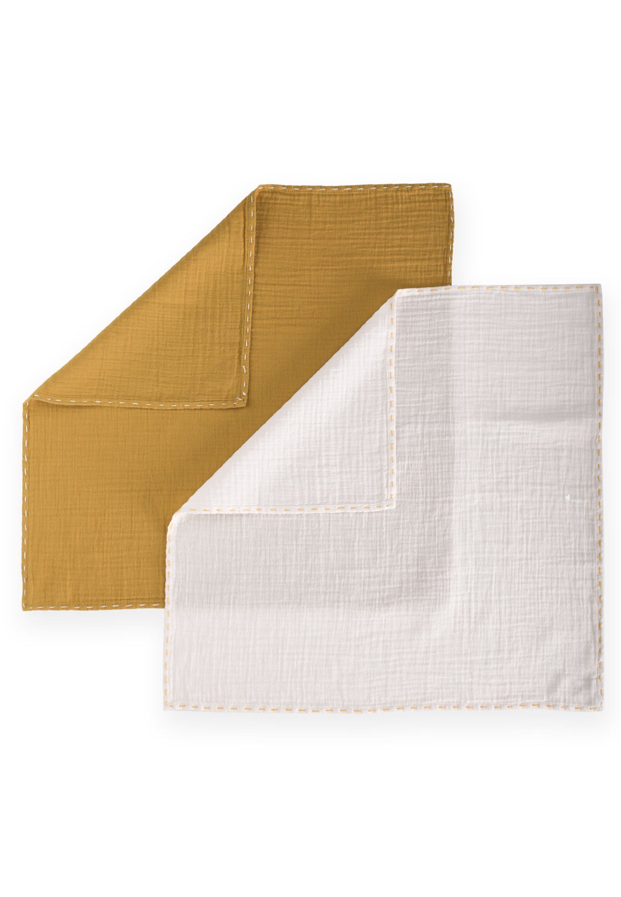 100317 - 5200El İşi 50x50 cm Müslin Set Ekru Hardal - CigitCigitEl İşi 50x50 cm Müslin Set Ekru Hardal