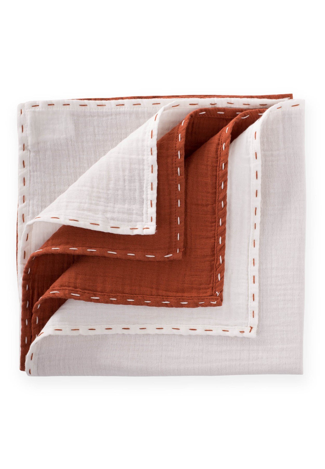 100317 - 5561El İşi 50x50 cm Müslin Set Ekru Rust - CigitCigitEl İşi 50x50 cm Müslin Set Ekru Rust