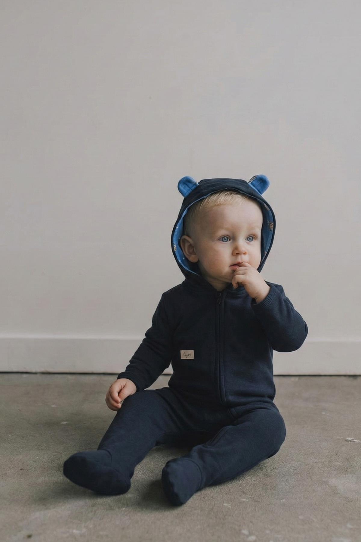 CigitFermuarlı Tulum 0-3 Yaş Antrasit