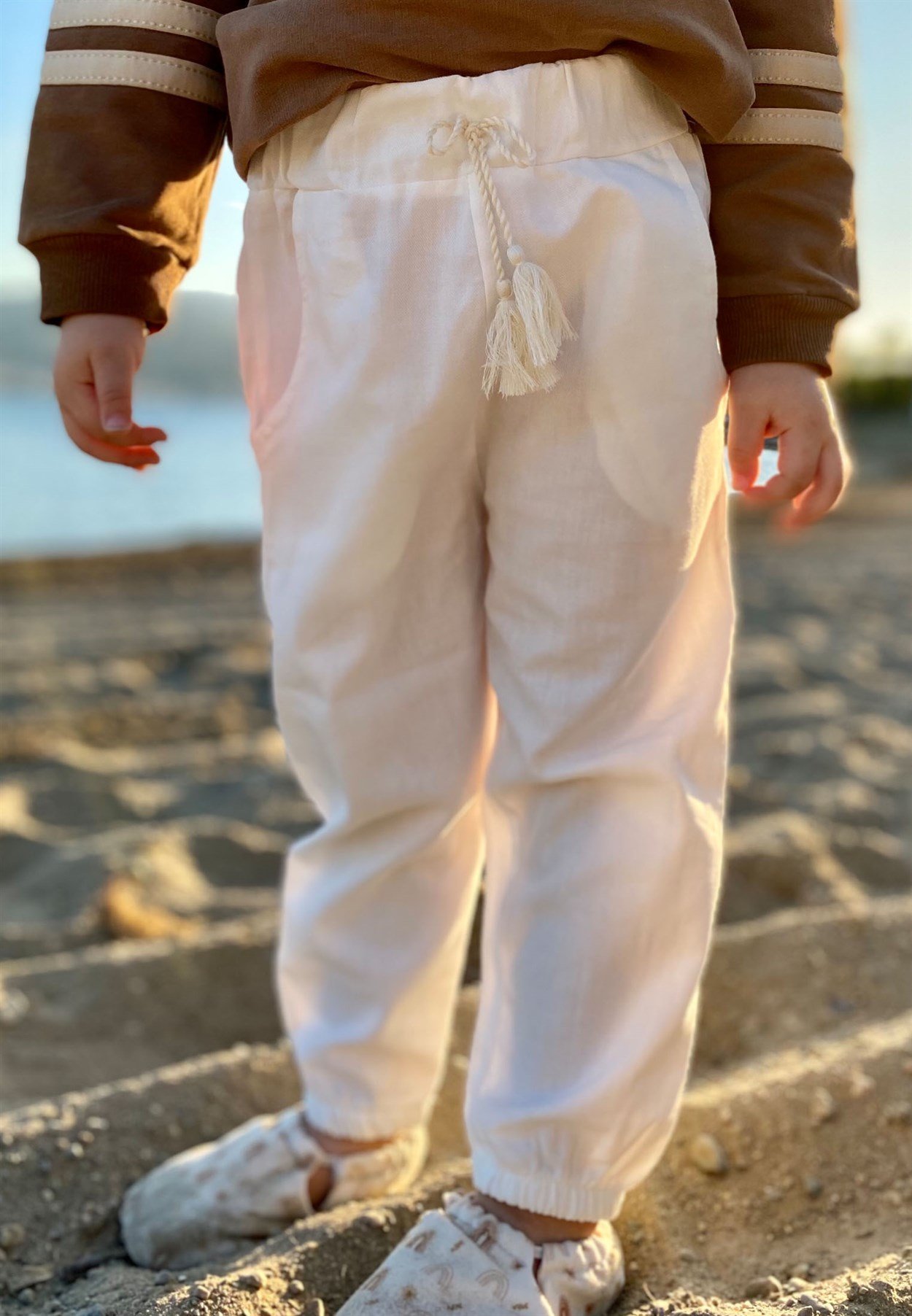 70926 - 5078CigitGabardine Trousers Ages 2-8 CREAM