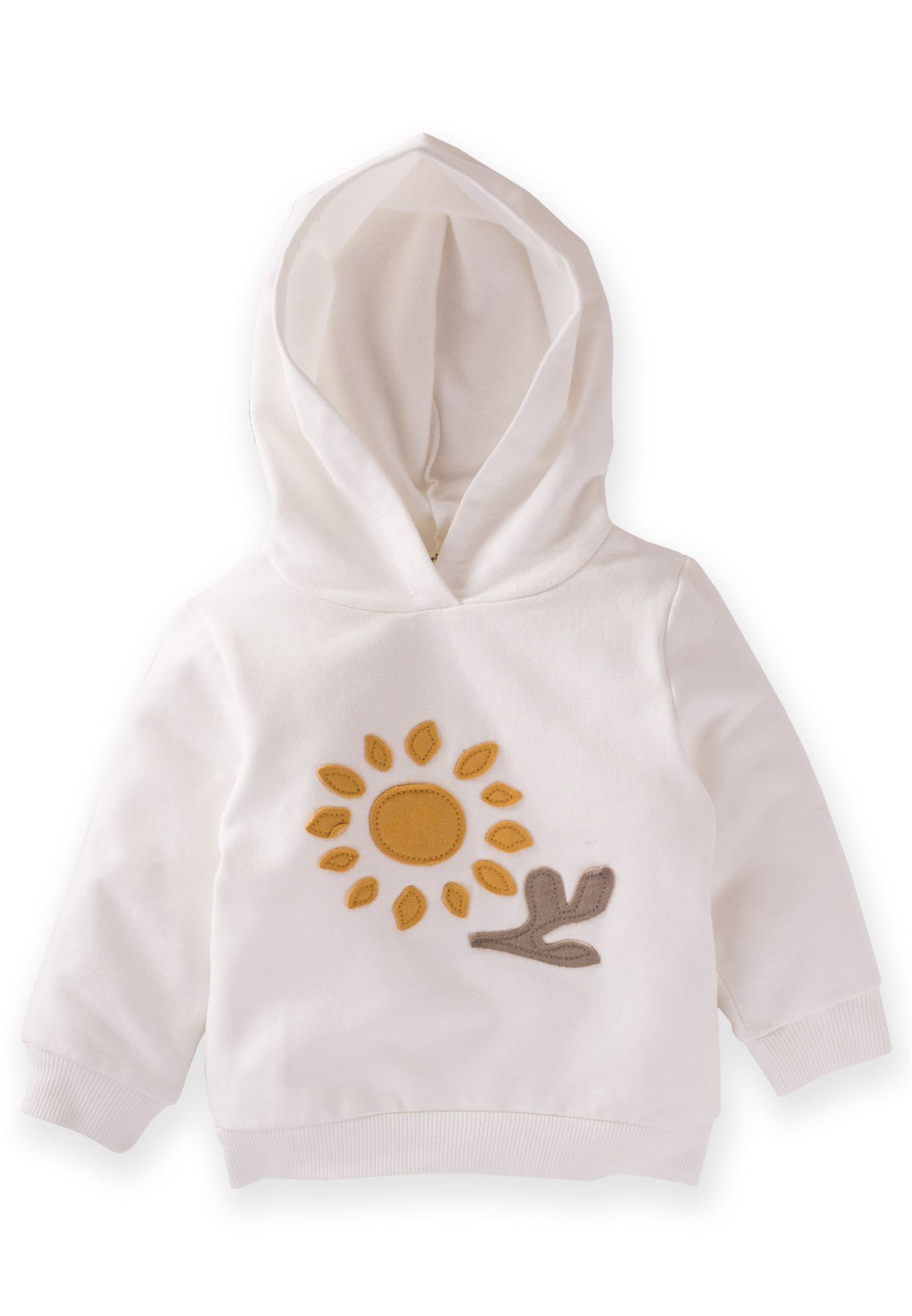 81013 - 5001Fırsat Ürünü - Güneş Aplikeli Kapşonlu Sweatshirt 1-5 Yaş EkruCigitGüneş Aplikeli Kapşonlu Sweatshirt 1-5 Yaş Ekru