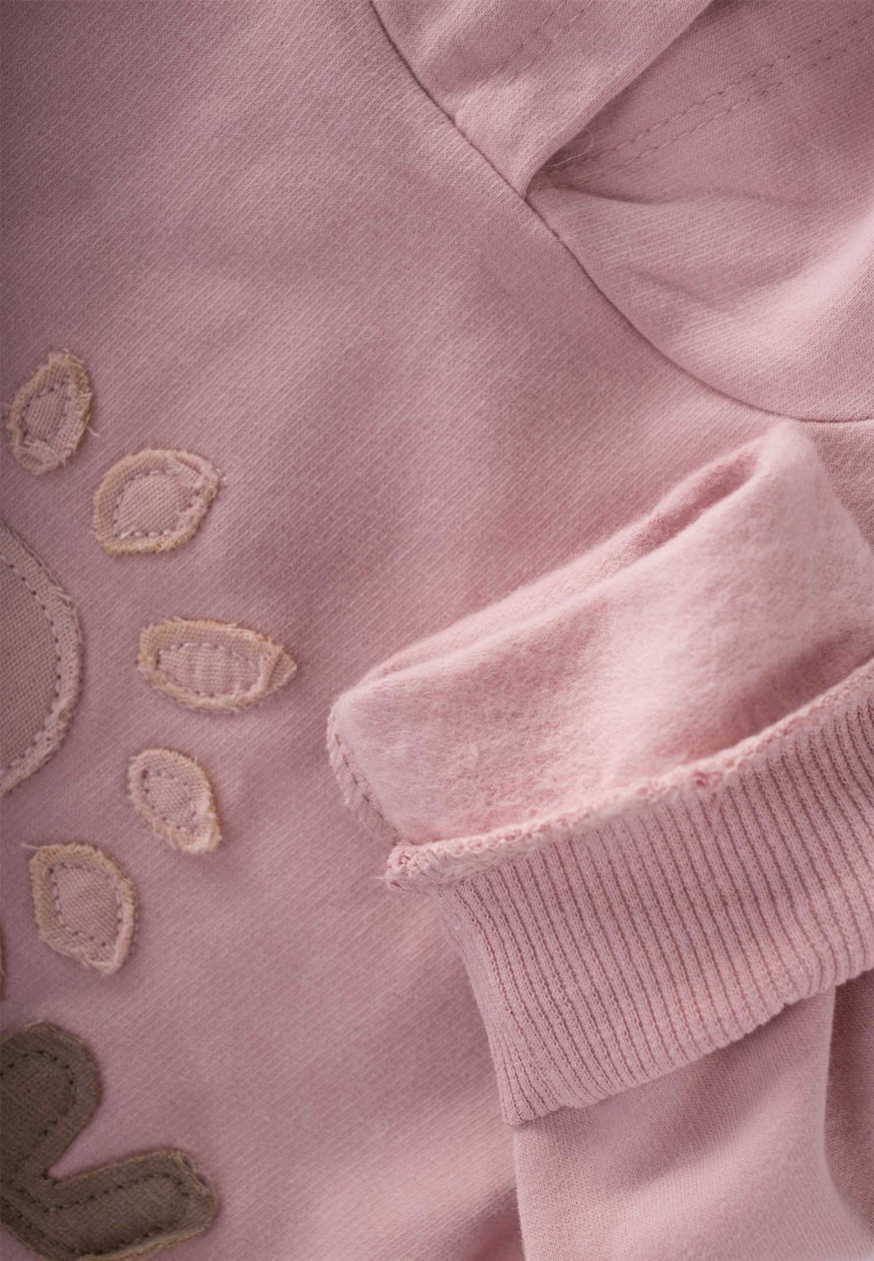 81013 - 5002Fırsat Ürünü - Güneş Aplikeli Kapşonlu Sweatshirt 1-5 Yaş Pudra PembeCigitGüneş Aplikeli Kapşonlu Sweatshirt 1-5 Yaş Pudra Pembe