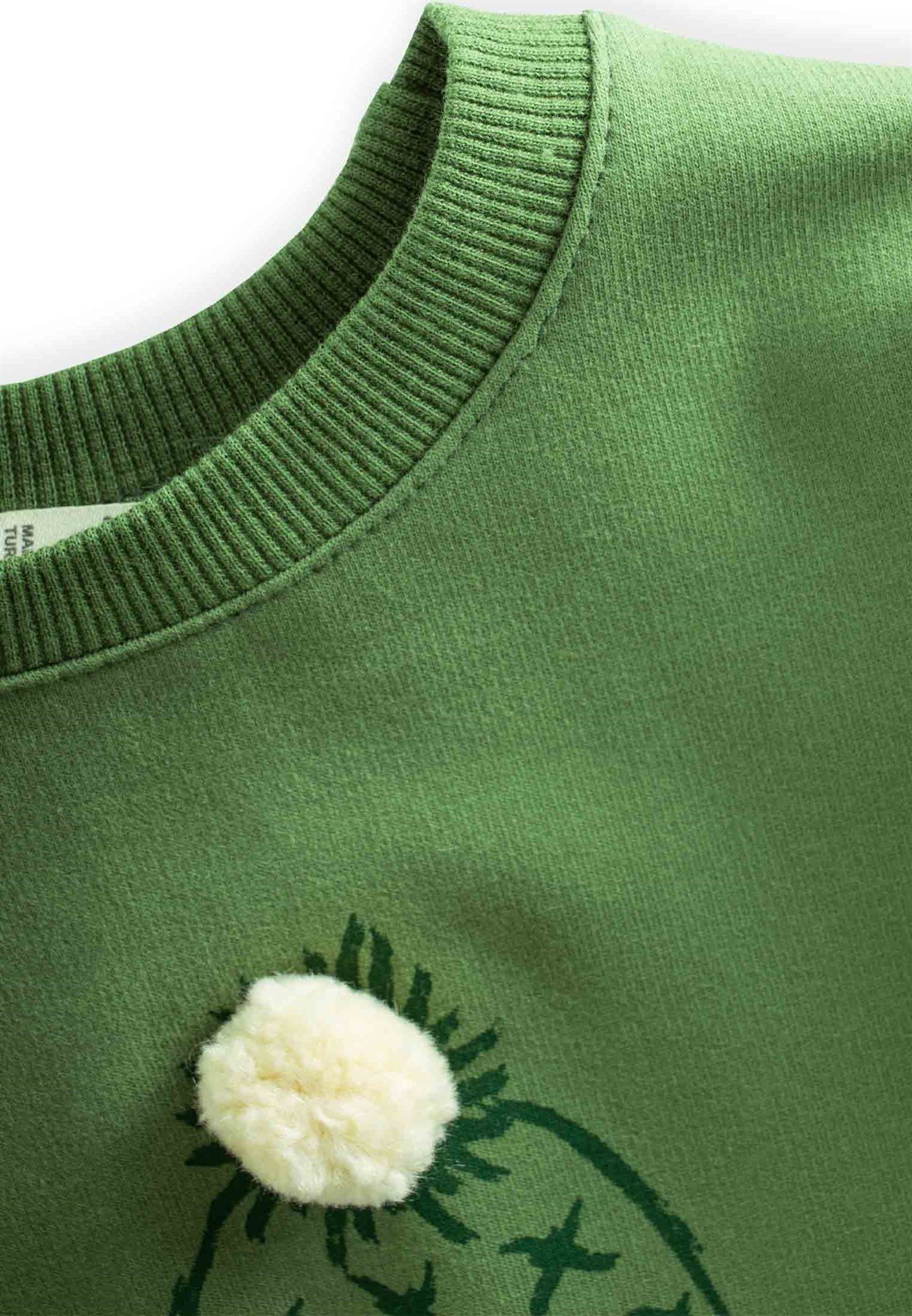 80913 - 5053Fırsat Ürünü - Hello Winter Baskılı Sweatshirt 2-8 Yaş Yağ yeşiliCigitHello Winter Baskılı Sweatshirt 2-8 Yaş Yağ yeşili