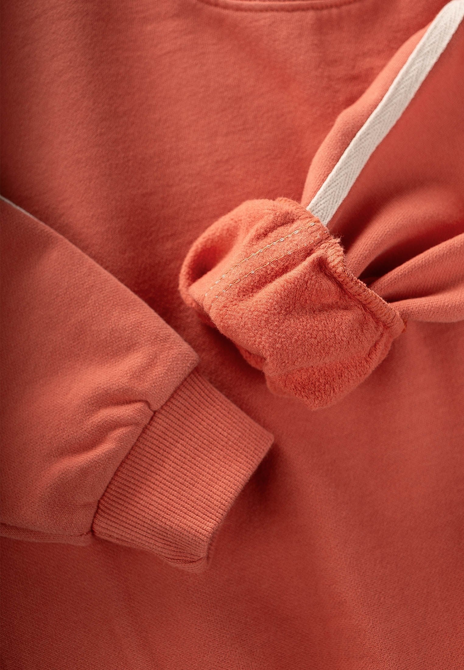 CigitŞerit Detaylı Sweatshirt Takım 2-10 Yaş Turuncu