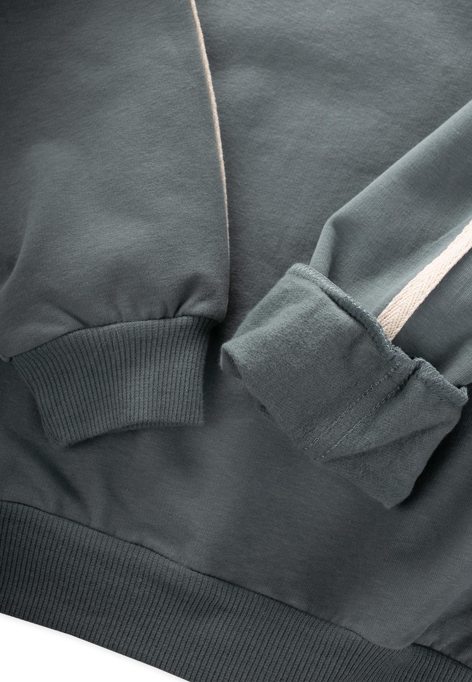 CigitŞerit Detaylı Sweatshirt Takım 2-10 Yaş Çağla Yeşili