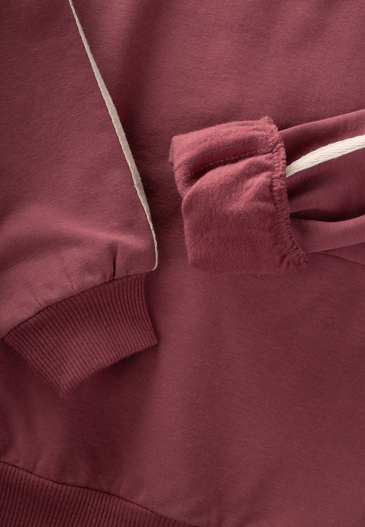 CigitŞerit Detaylı Sweatshirt Takım 2-10 Yaş ANTİK PEMBE