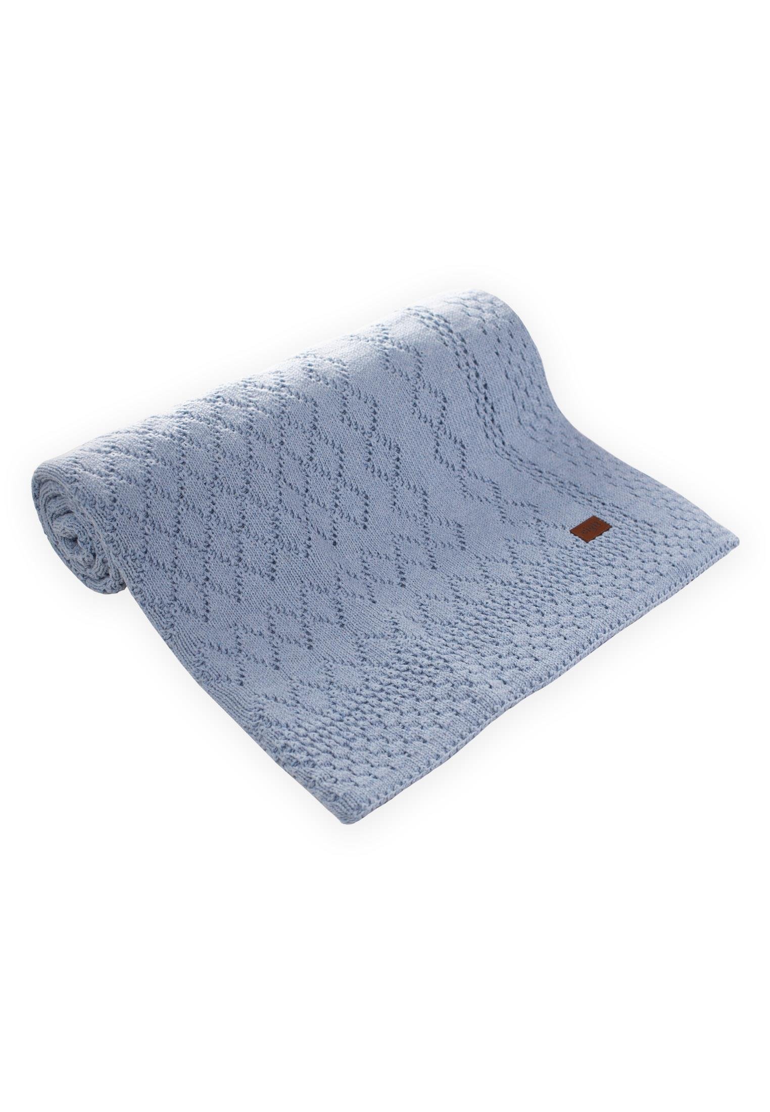 CigitFloransa Model Kutulu Battaniye 80X100 Cm A MAVİ