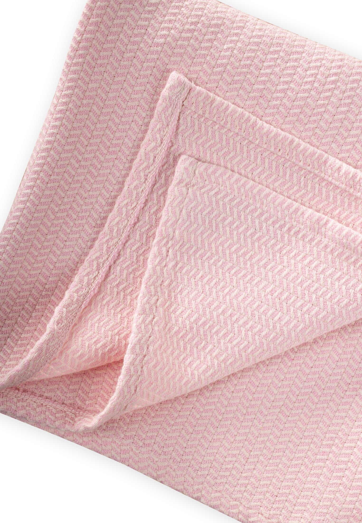 CigitHasır Desen Bebek Pamuk Battaniye (Yıkanmıştır) 93X100 cm +/- 3 cm Pudra Pembe