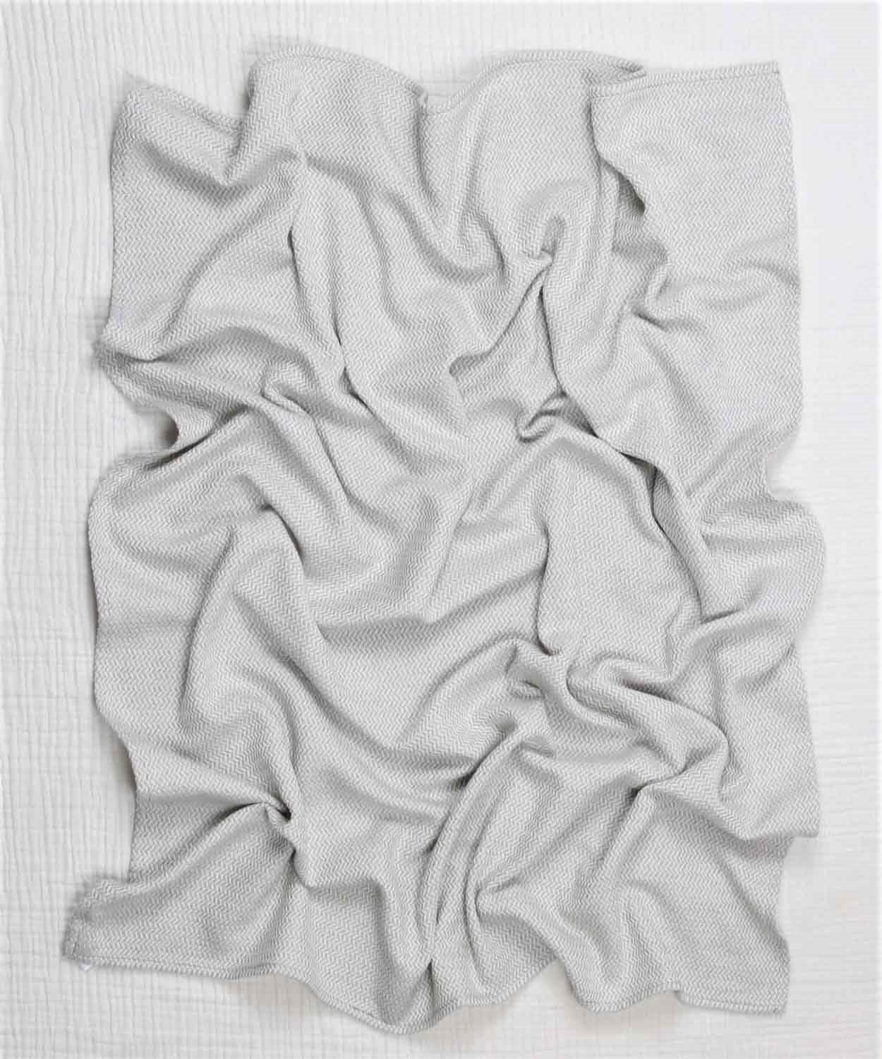 100150-24Hasır Desen Bebek Pamuk Battaniye (Yıkanmıştır) 93X100 cm +/- 3 cm Gri - CigitCigitHasır Desen Bebek Pamuk Battaniye (Yıkanmıştır) 93X100 cm +/- 3 cm Gri