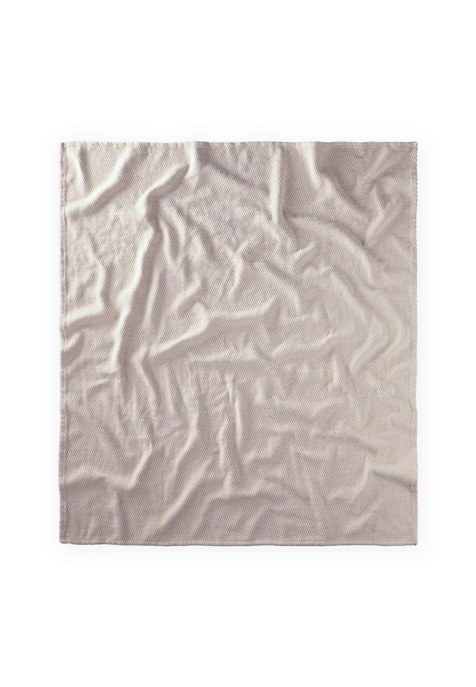 CigitHasır Desen Bebek Pamuk Battaniye (Yıkanmıştır) 93X100 cm +/- 3 cm Bej