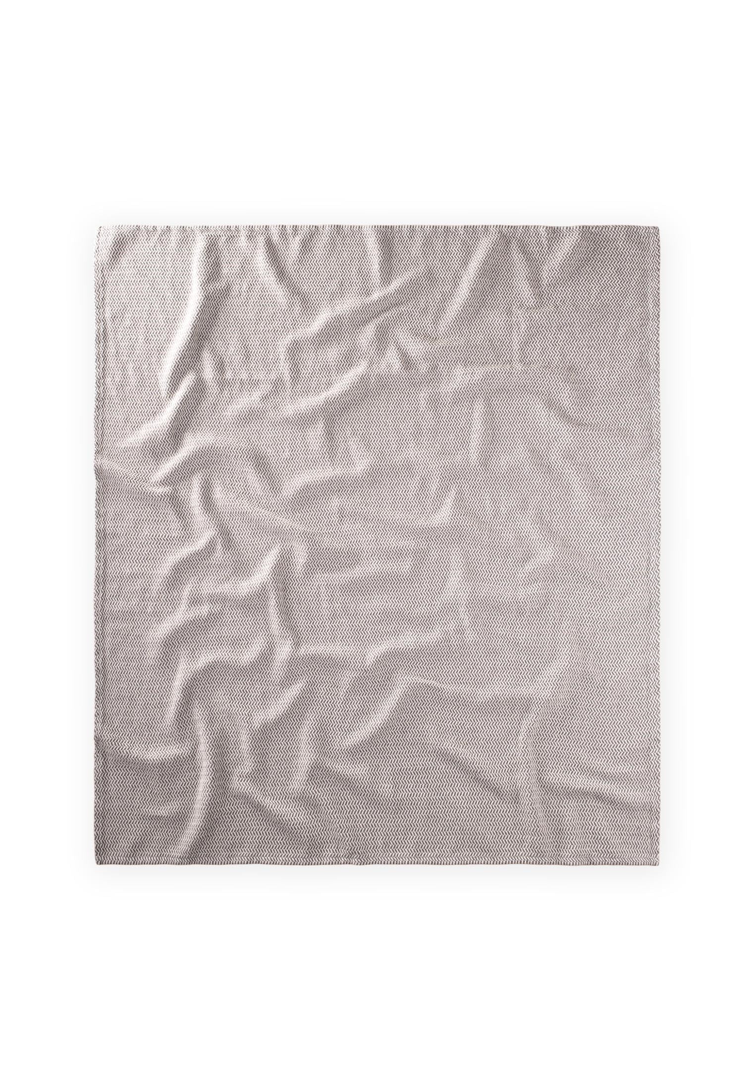 CigitHasır Desen Bebek Pamuk Battaniye (Yıkanmıştır) 93X100 cm +/- 3 cm Gri