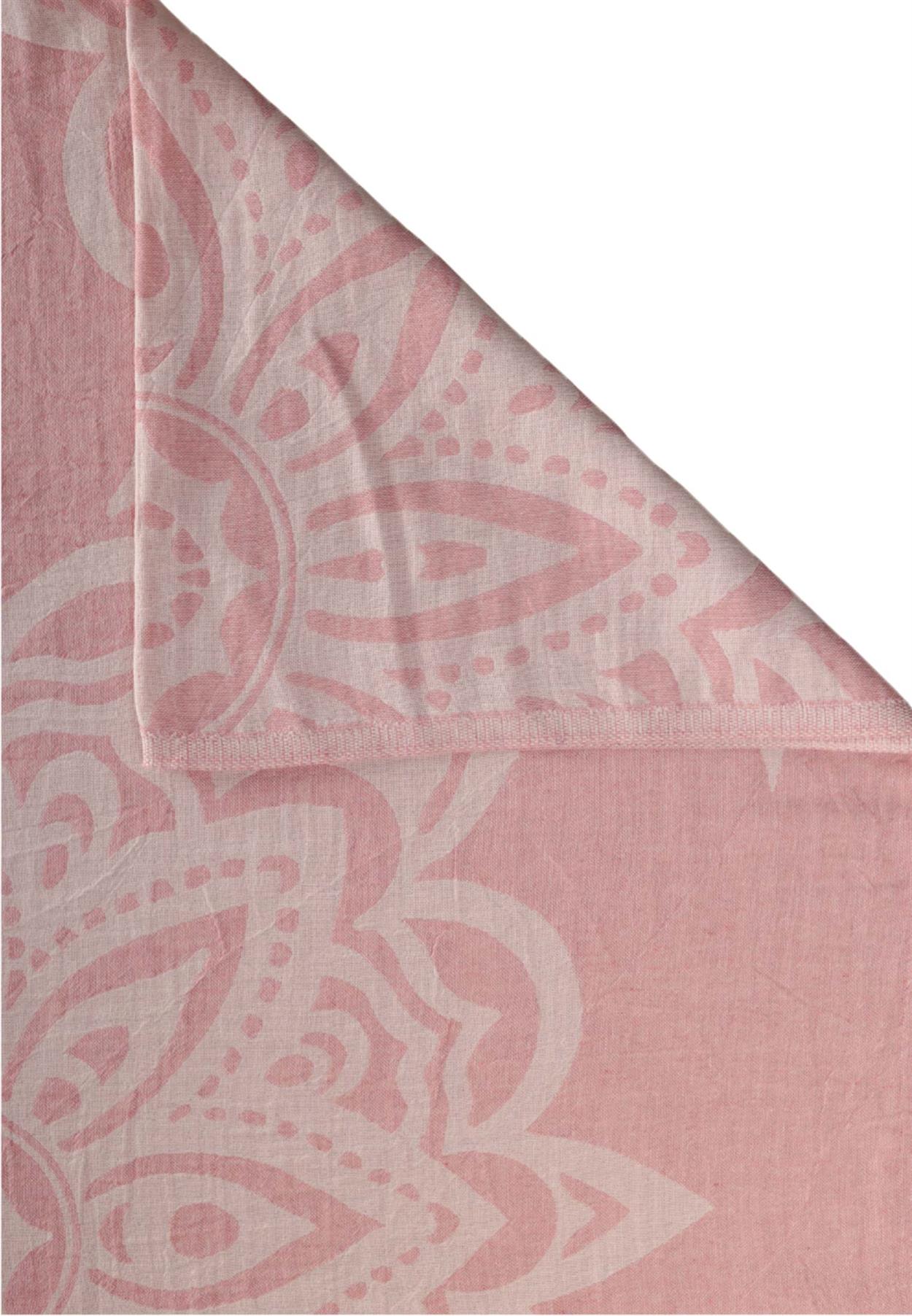 CigitJakarlı Peştemal Havlu Mondela Desen (Yıkanmıştır) 90X180Cm Pembe