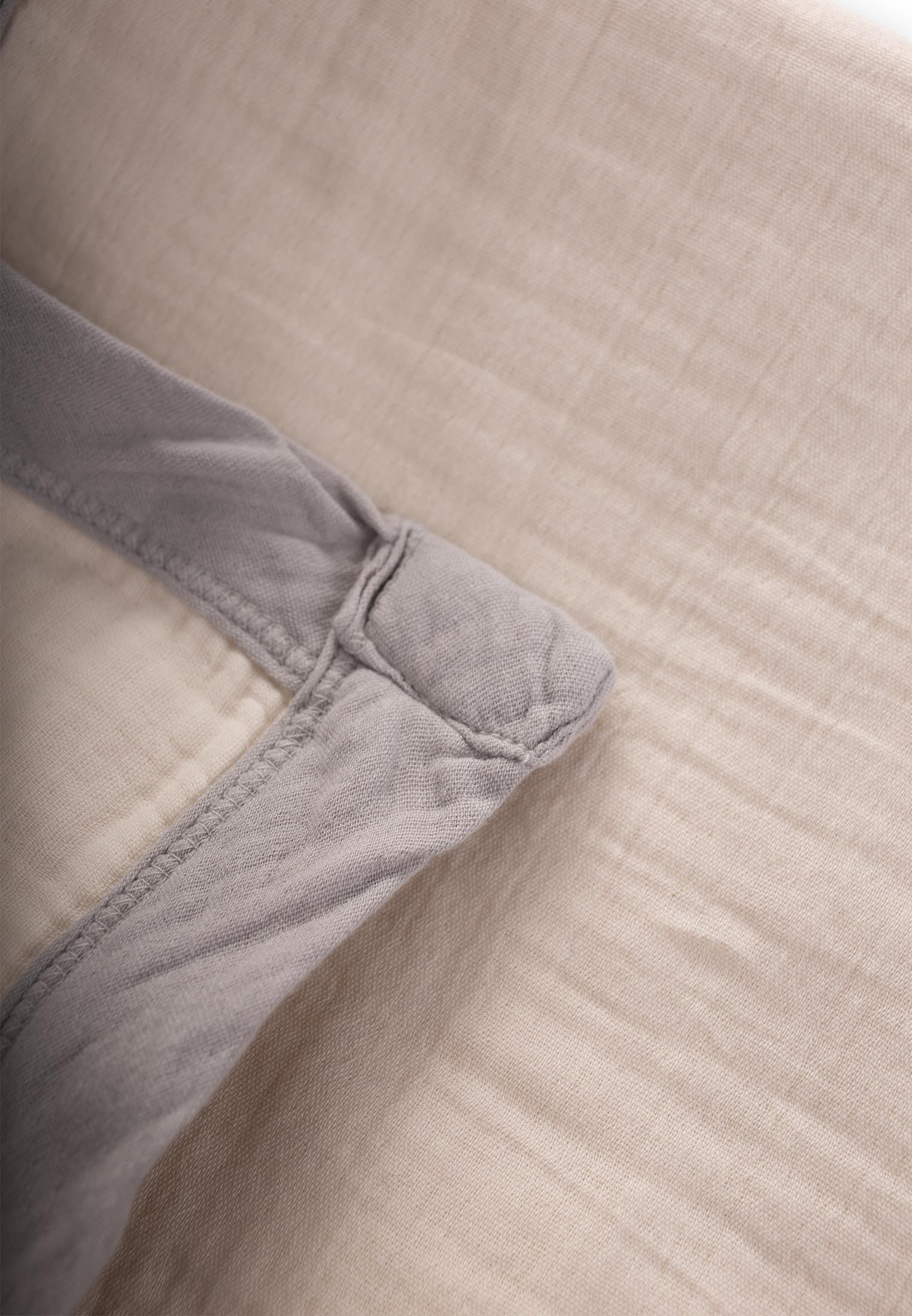 CigitKalın Biyeli Çift Kat Ham Battaniye 85X90 Cm HAM GRİ 