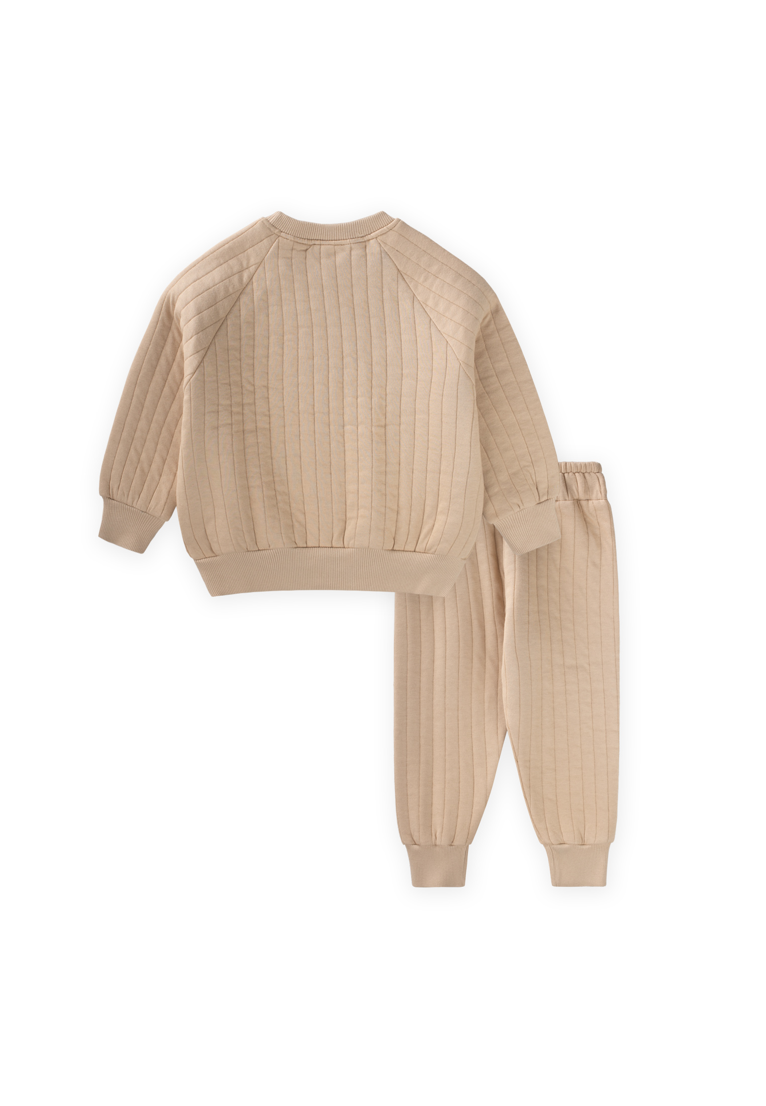 CigitKapitone Sweatshirt Takım 1-7 Yaş Bej