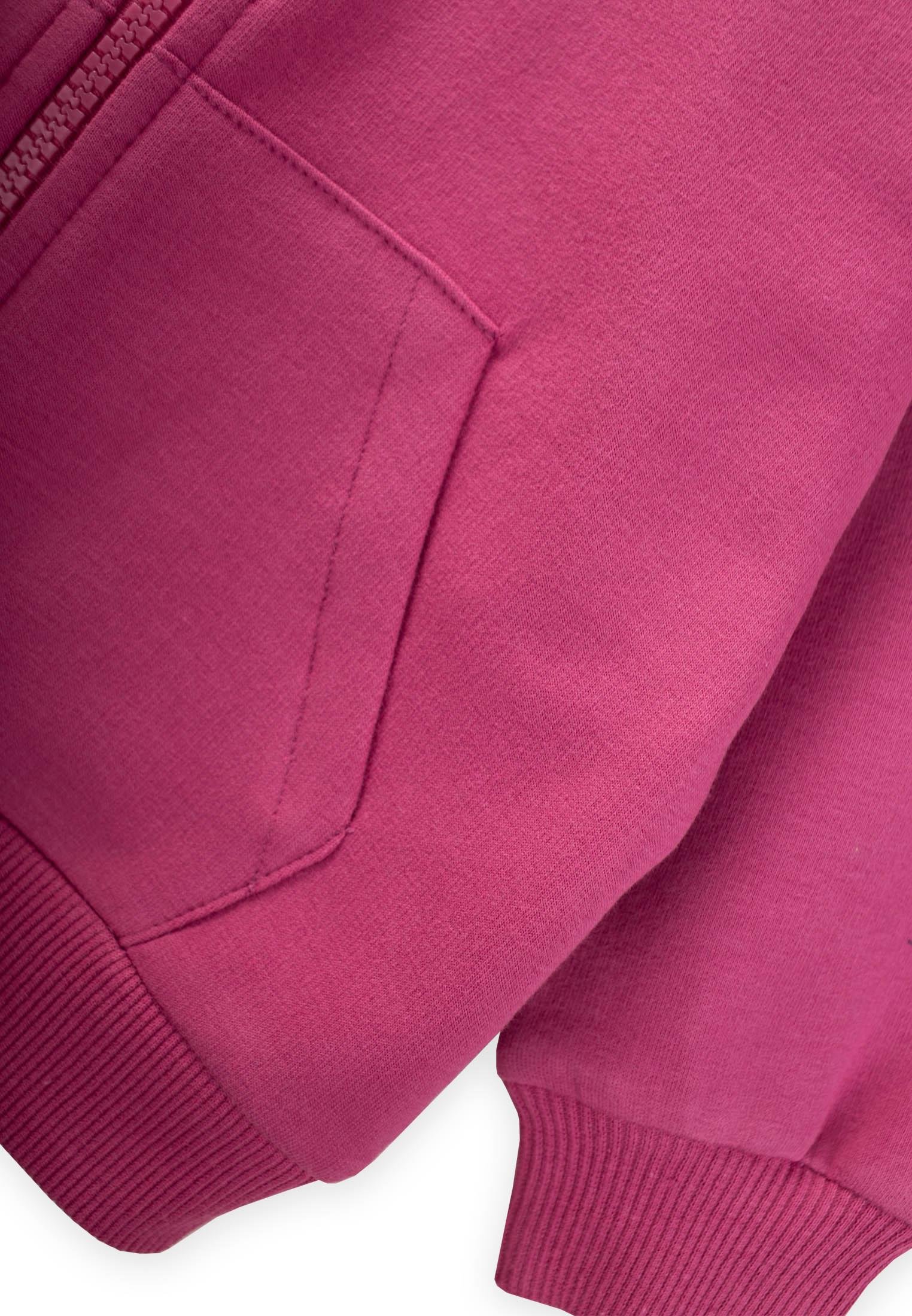 CigitHooded Zipper Cardigan 1-14 Years Fuchsia