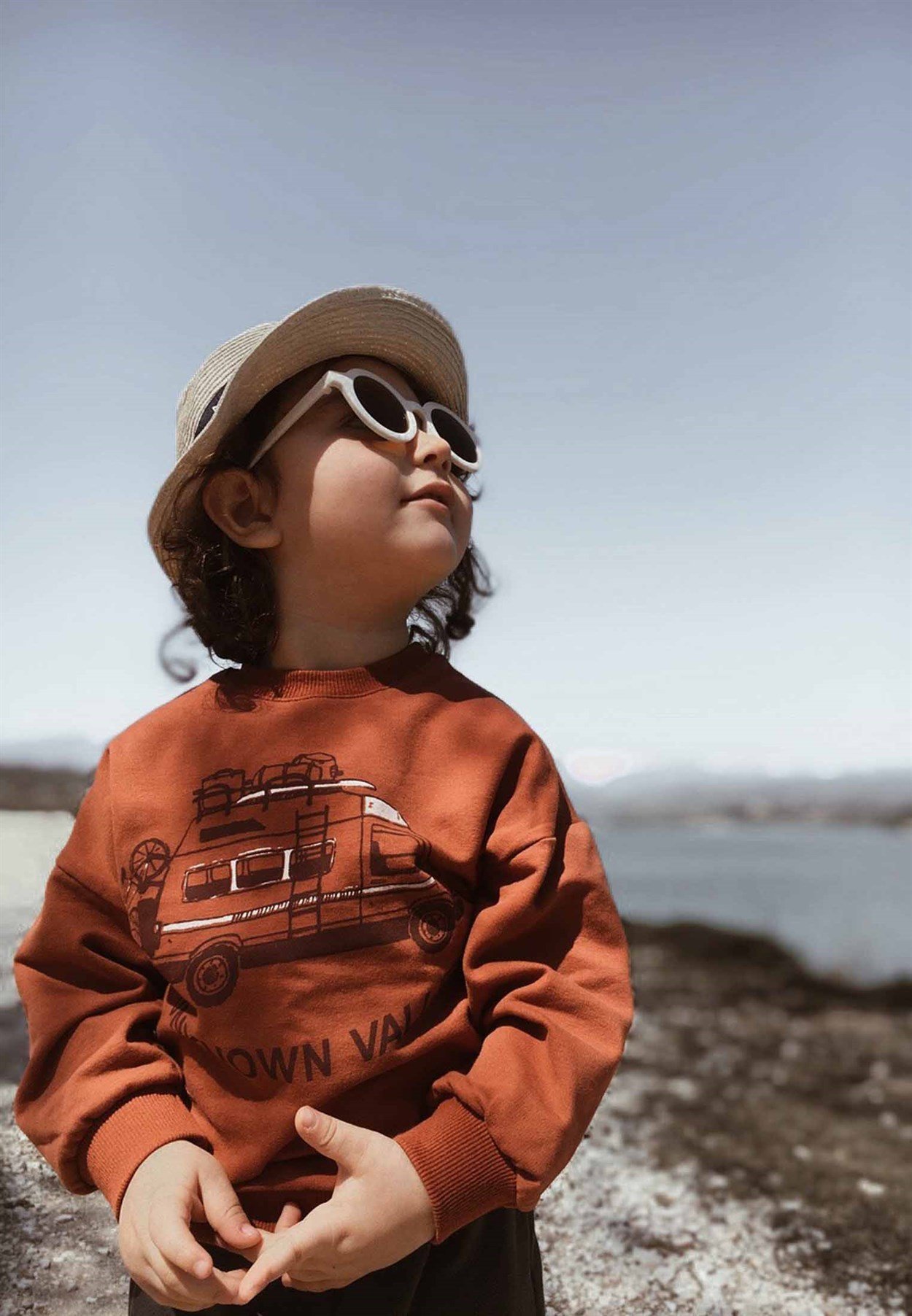 80995 - 5047Karavan Baskılı Sweatshirt 2-8 Yaş Koyu kiremit - Yeni SezonCigitKaravan Baskılı Sweatshirt 2-8 Yaş Koyu kiremit