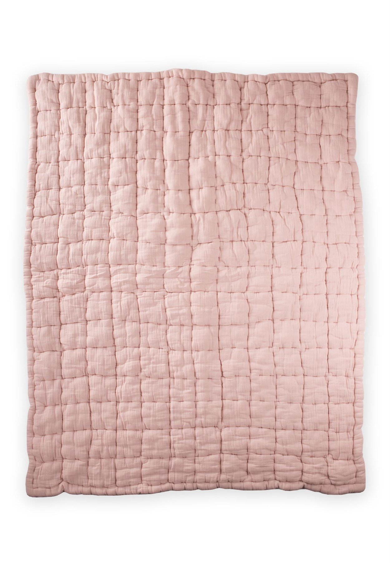 100342 - 5002Kare El İşi Yorgan 100X100 Cm PUDRA PEMBE - CigitCigitKare El İşi Yorgan 100X100 Cm PUDRA PEMBE