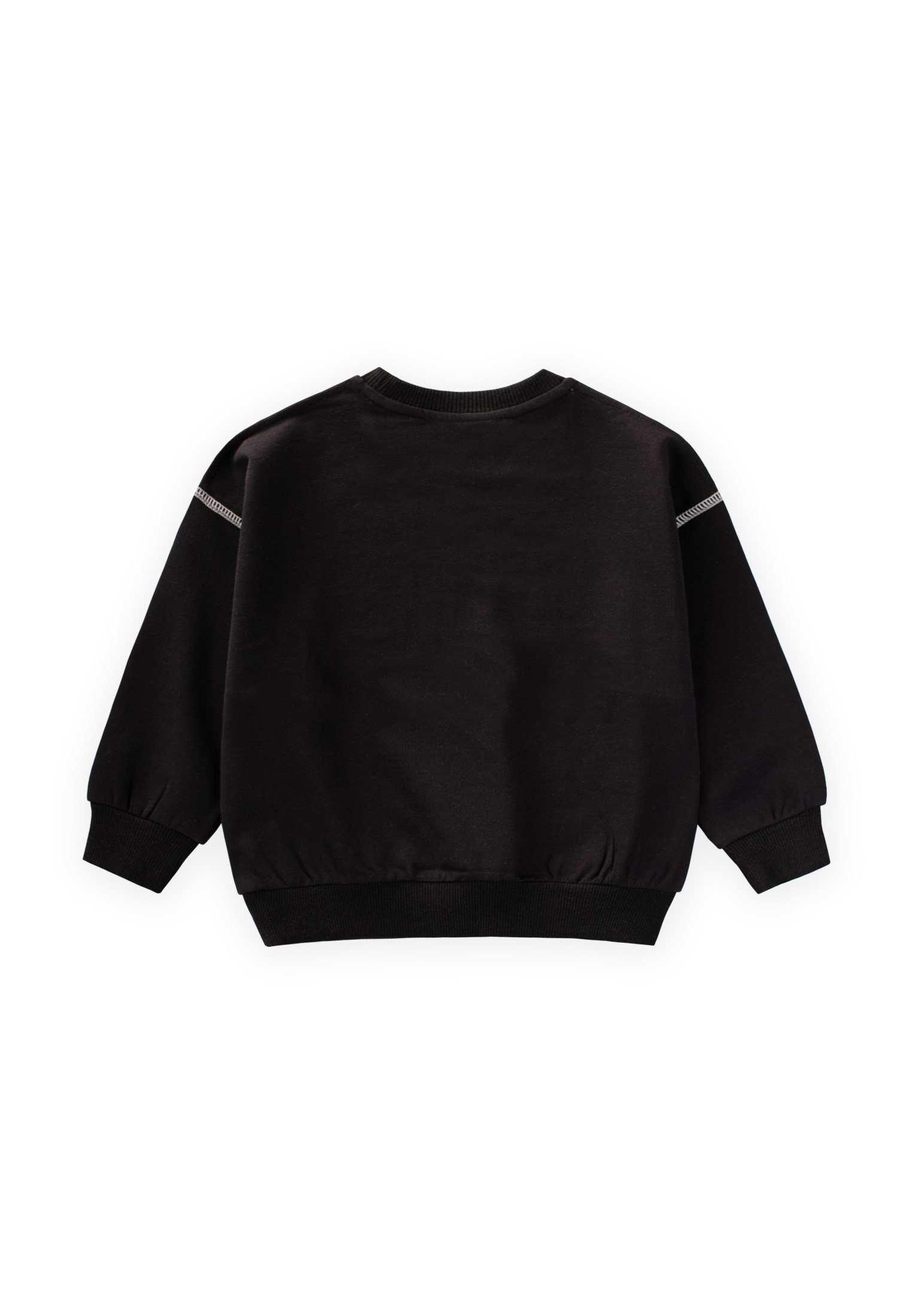 CigitKaryoka Detaylı Oversize Sweatshirt 2-8 Yaş Siyah