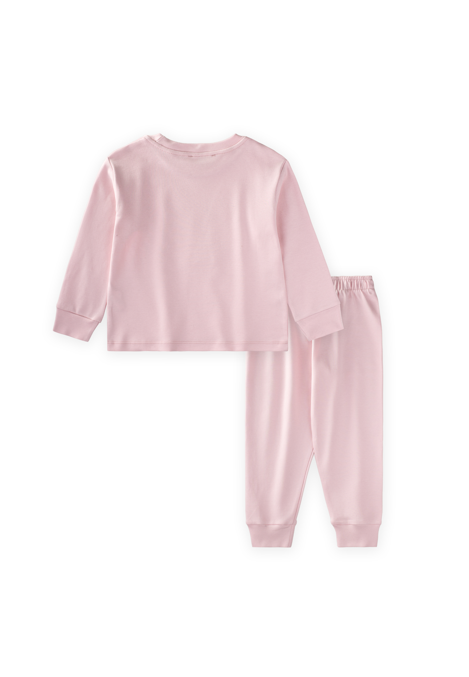 CigitKedi Baskılı Pijama Takım 2-8 Yaş Pudra Pembe