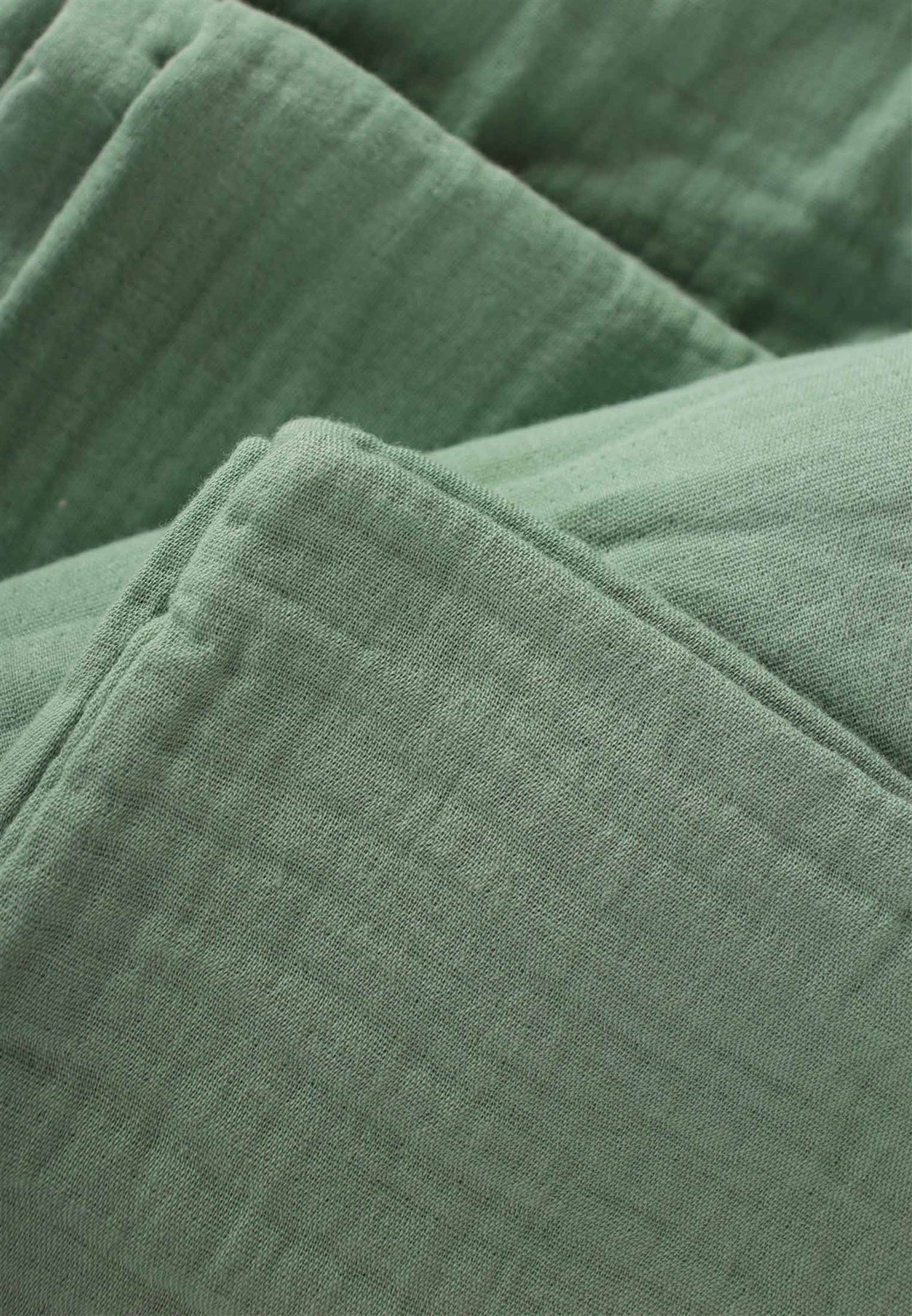 100117 - 58Keseli Müslin Nevresim Takımı 100X135 cm +/ - 3cm Çarşaf 120X150 Yastık 35X45 cm Yeşil  - CigitCigitKeseli Müslin Nevresim Takımı 100X135 cm +/ - 3cm Çarşaf 120X150 Yastık 35X45 cm Yeşil 