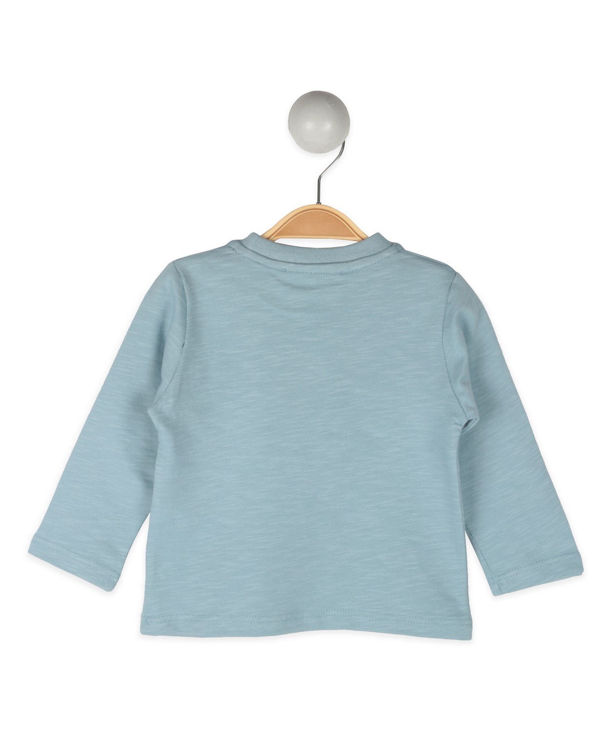 KIRPI BASKILI SWEAT-SHIRT 0-4 YAS TURKUAZ