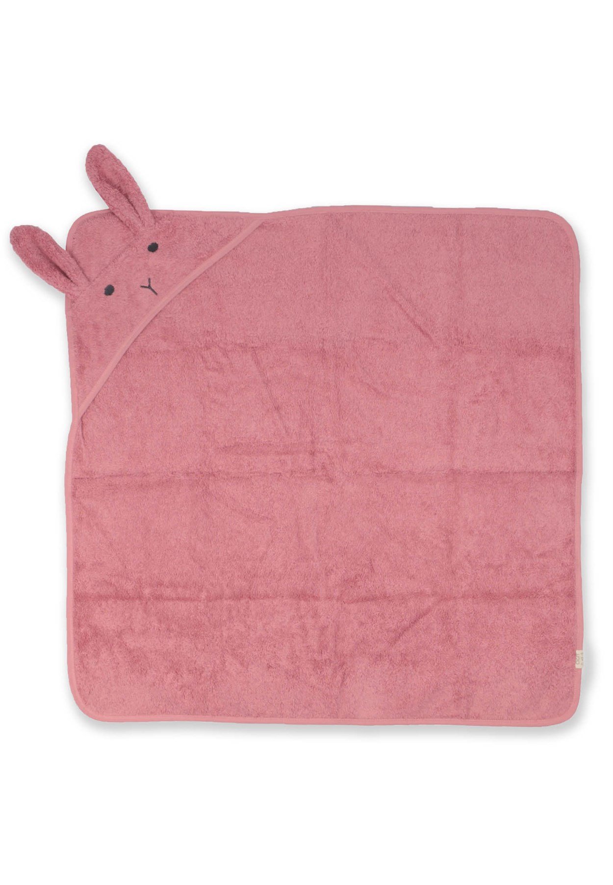 100186-87Kulaklı Tavşan Nakışlı Bebek Banyo Havlusu 75X75 cm Gül Kurusu - CigitCigitKulaklı Tavşan Nakışlı Bebek Banyo Havlusu 75X75 cm Gül Kurusu
